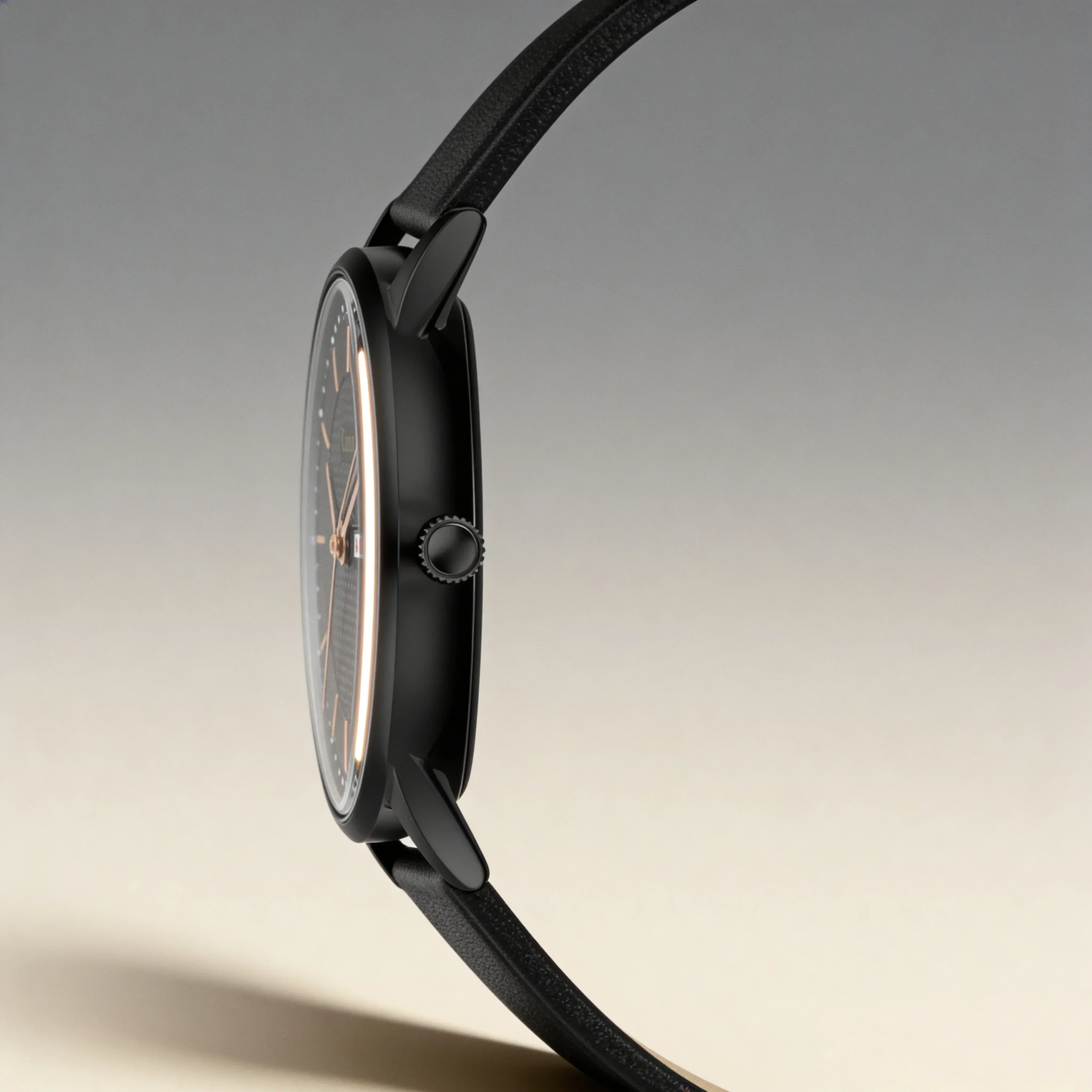 Canon Quartz All Black Watch for Men CN-428 - Image 4