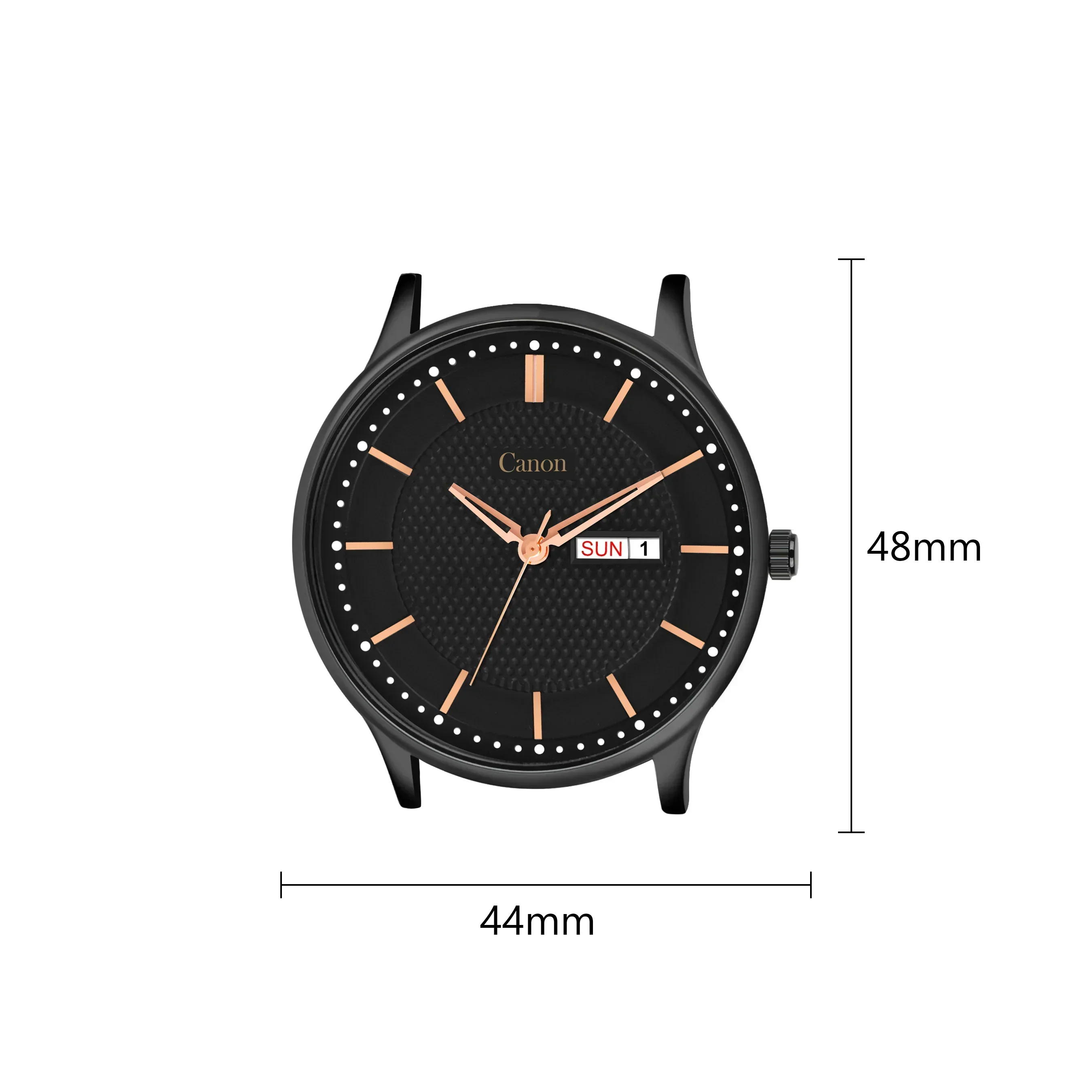 Canon Quartz All Black Watch for Men CN-428 - Image 6