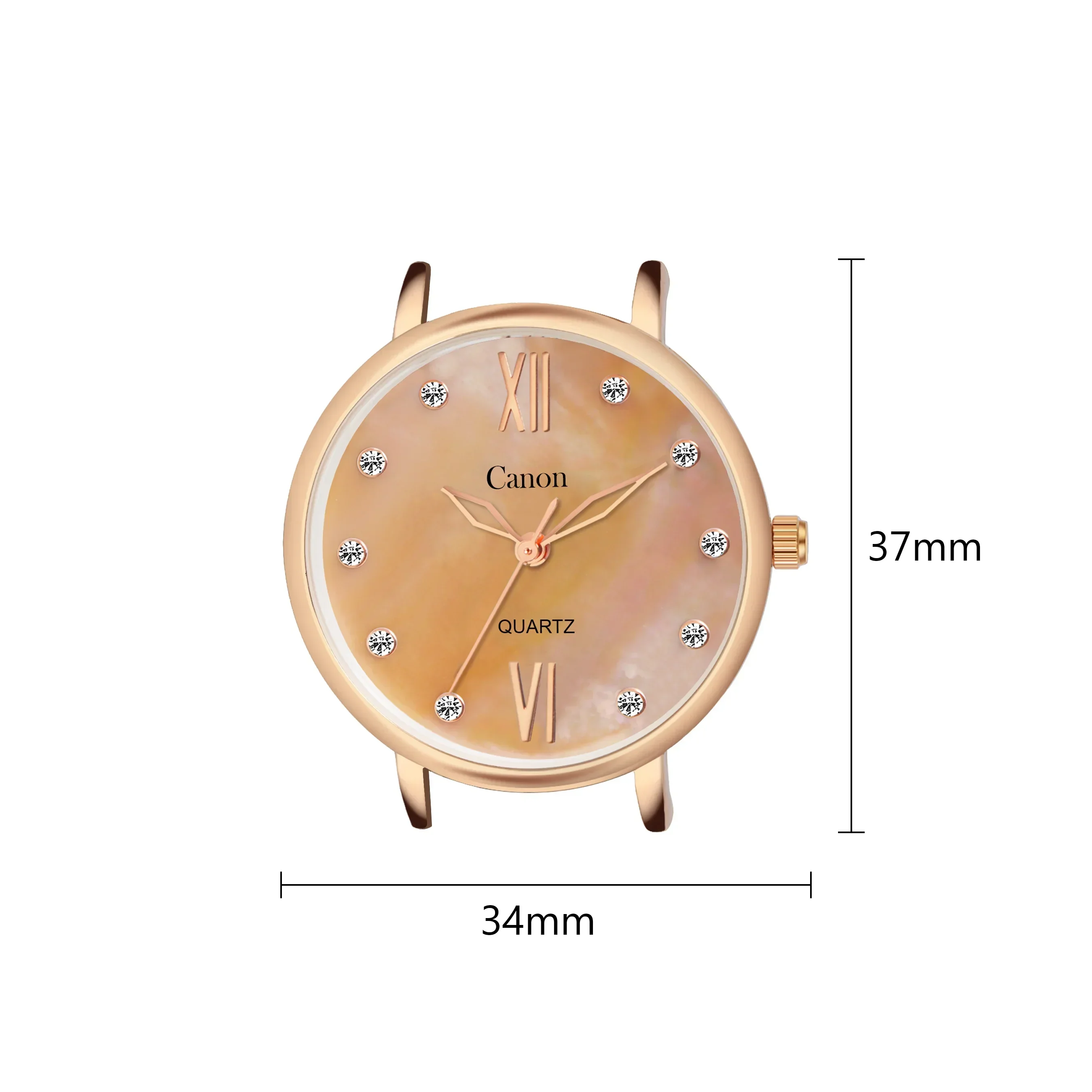 Canon Quartz Mother of Pearl Dial Watch For Women - Rose Gold - Image 7