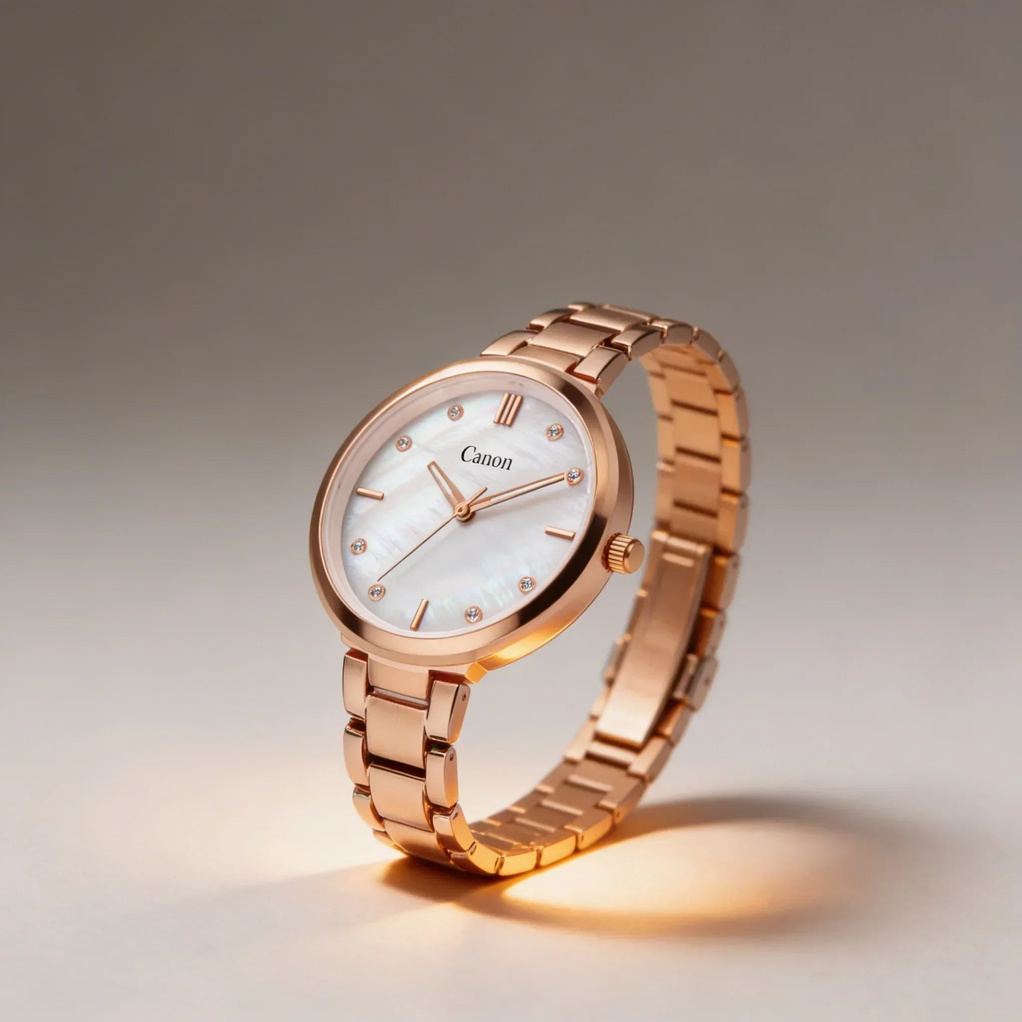 Canon Quartz Mother of Pearl Watch For Her - Pearl White - Image 3
