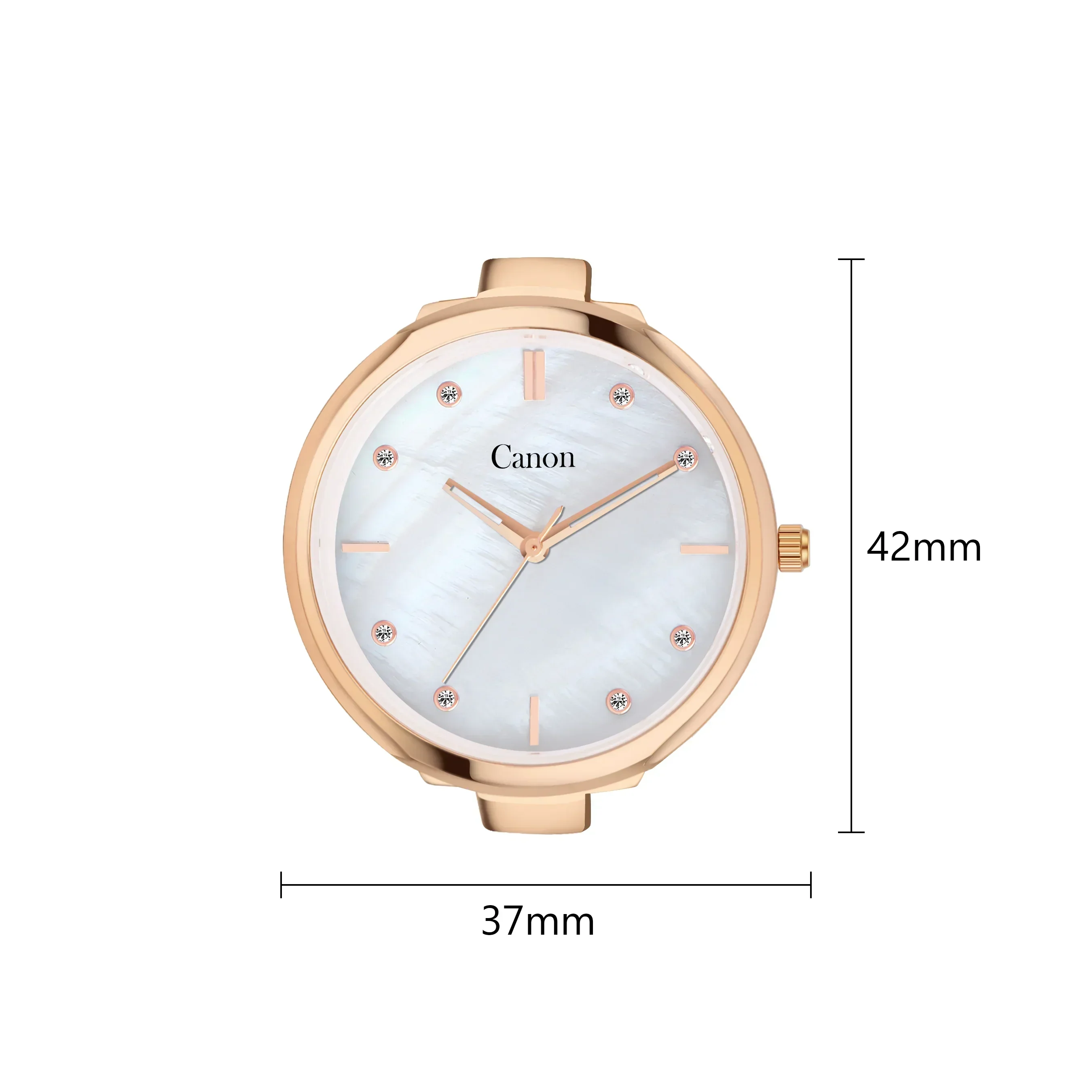 Canon Quartz Mother of Pearl Watch For Her - Pearl White - Image 7