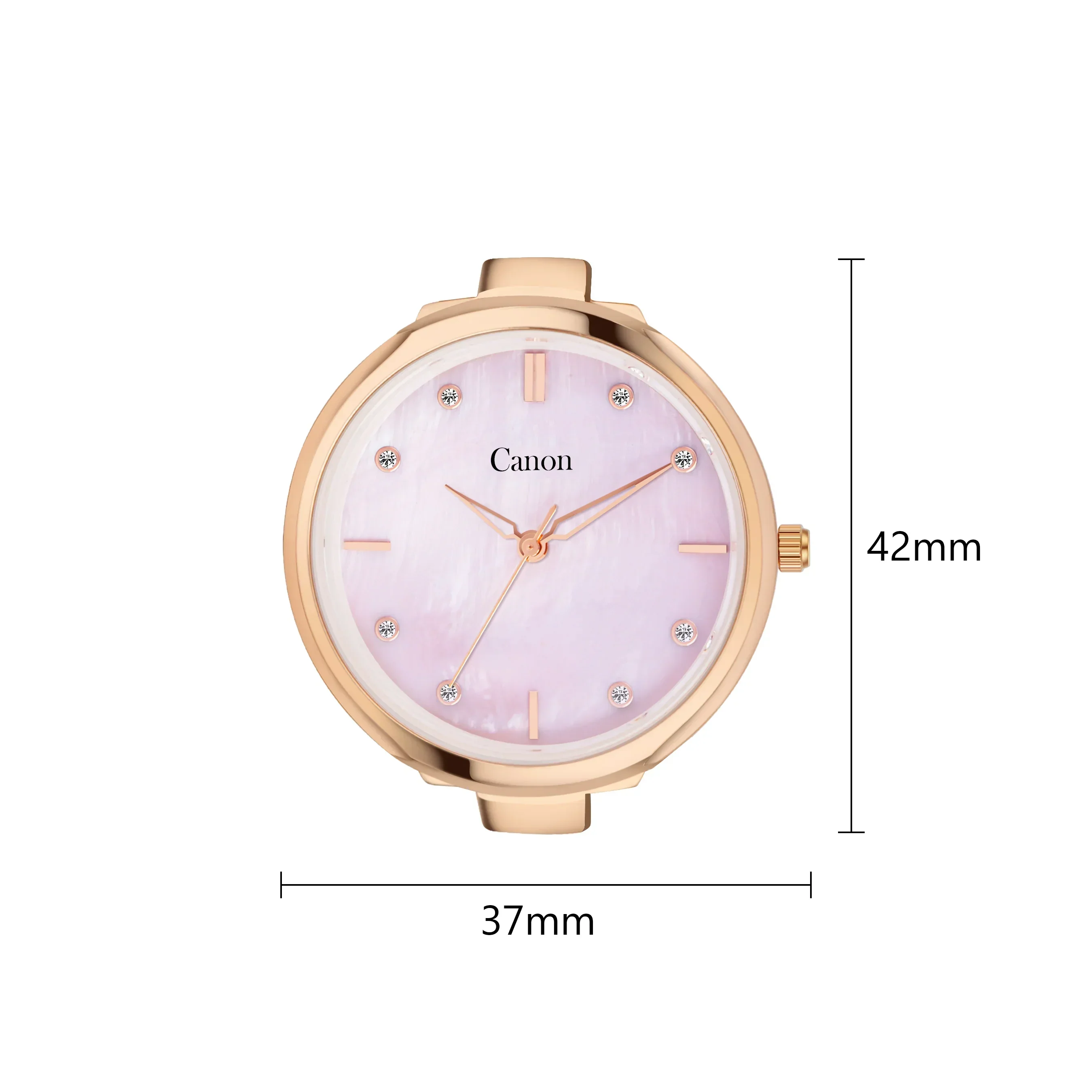 Canon Quartz Mother of Pearl Watch For Her - Baby Pink - Image 4