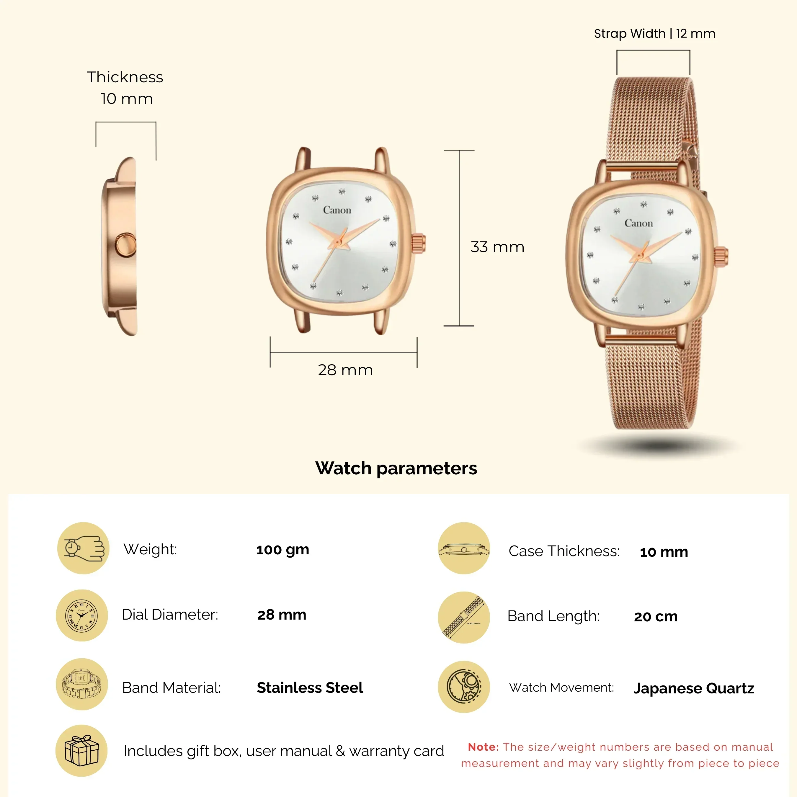 Canon Quartz Serenite Watch For Women CN-447 - Image 4
