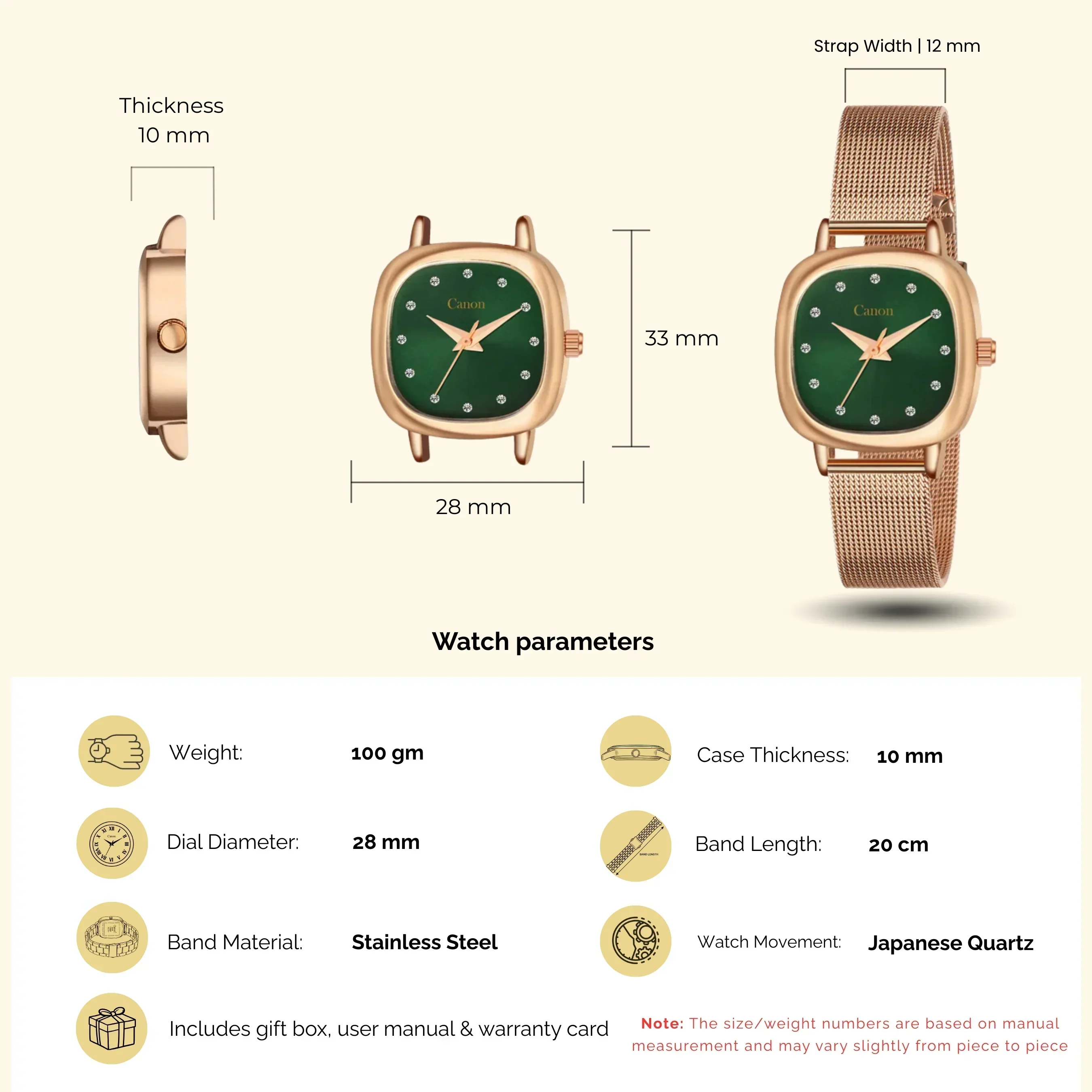 Canon Quartz Serenite Watch For Women CN-453 - Image 5