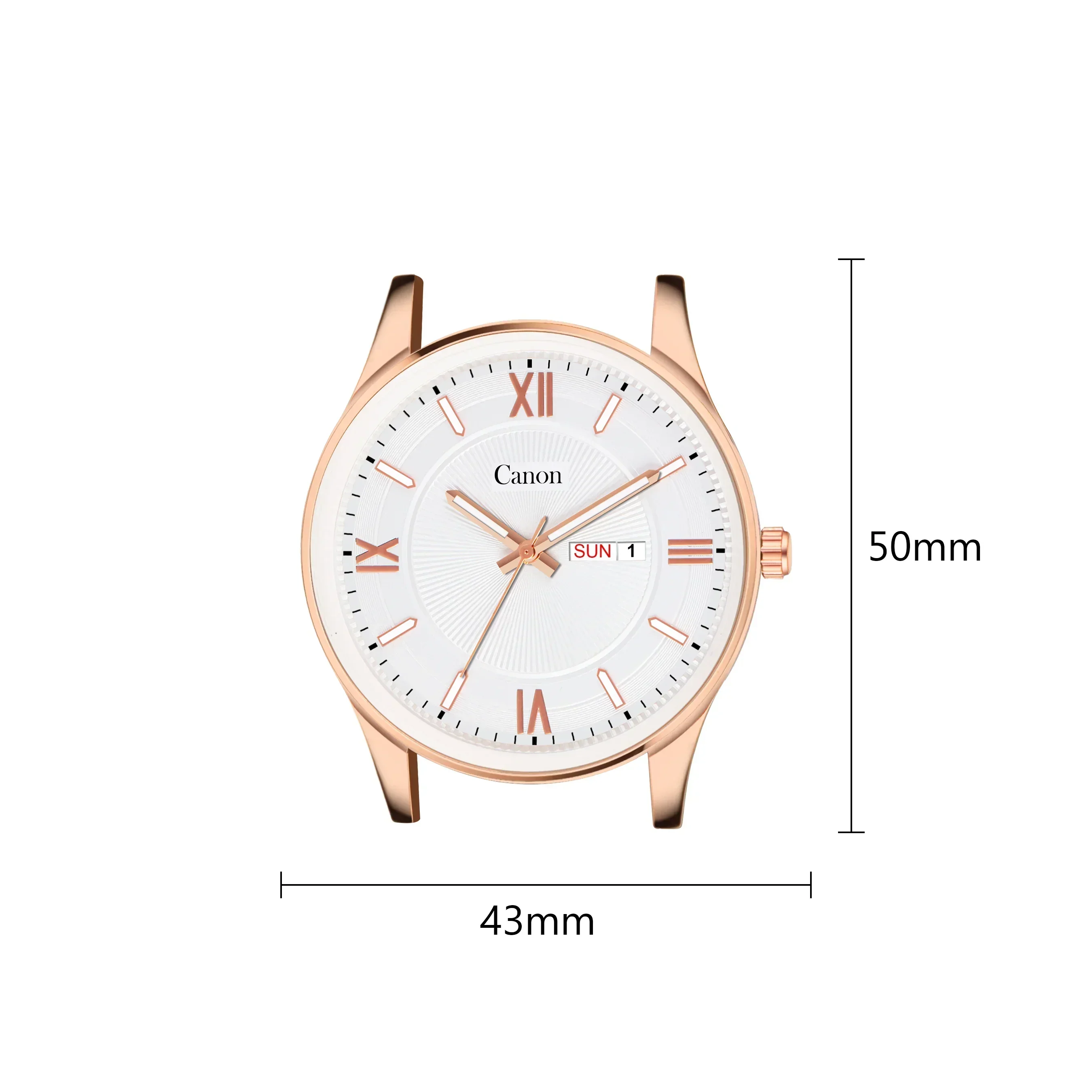 Canon Quartz Slim Watch for Men - Tan - Image 7
