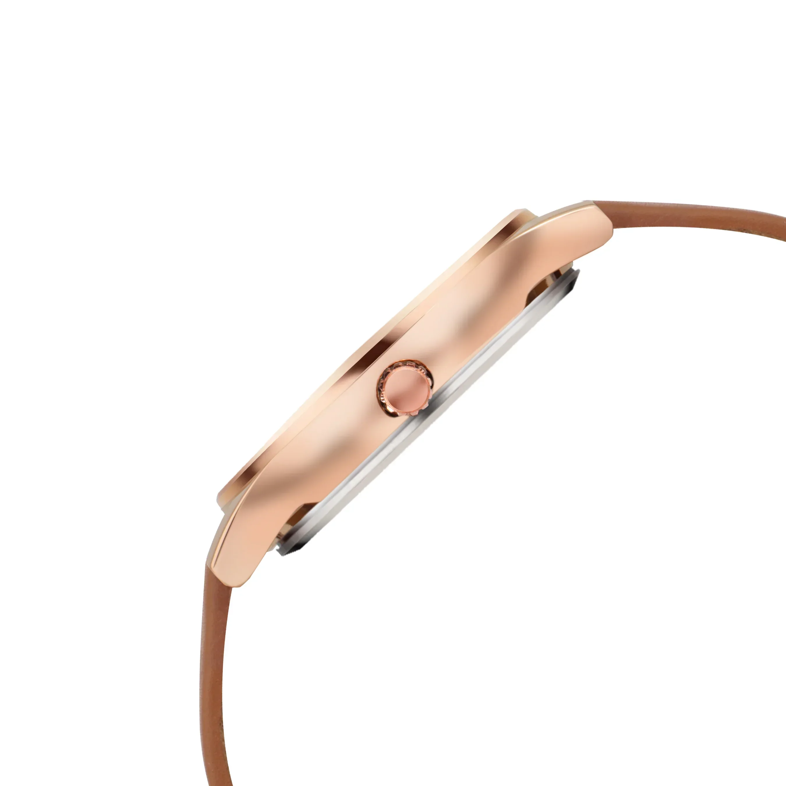 Canon Quartz Slim Watch for Men - Tan - Image 8