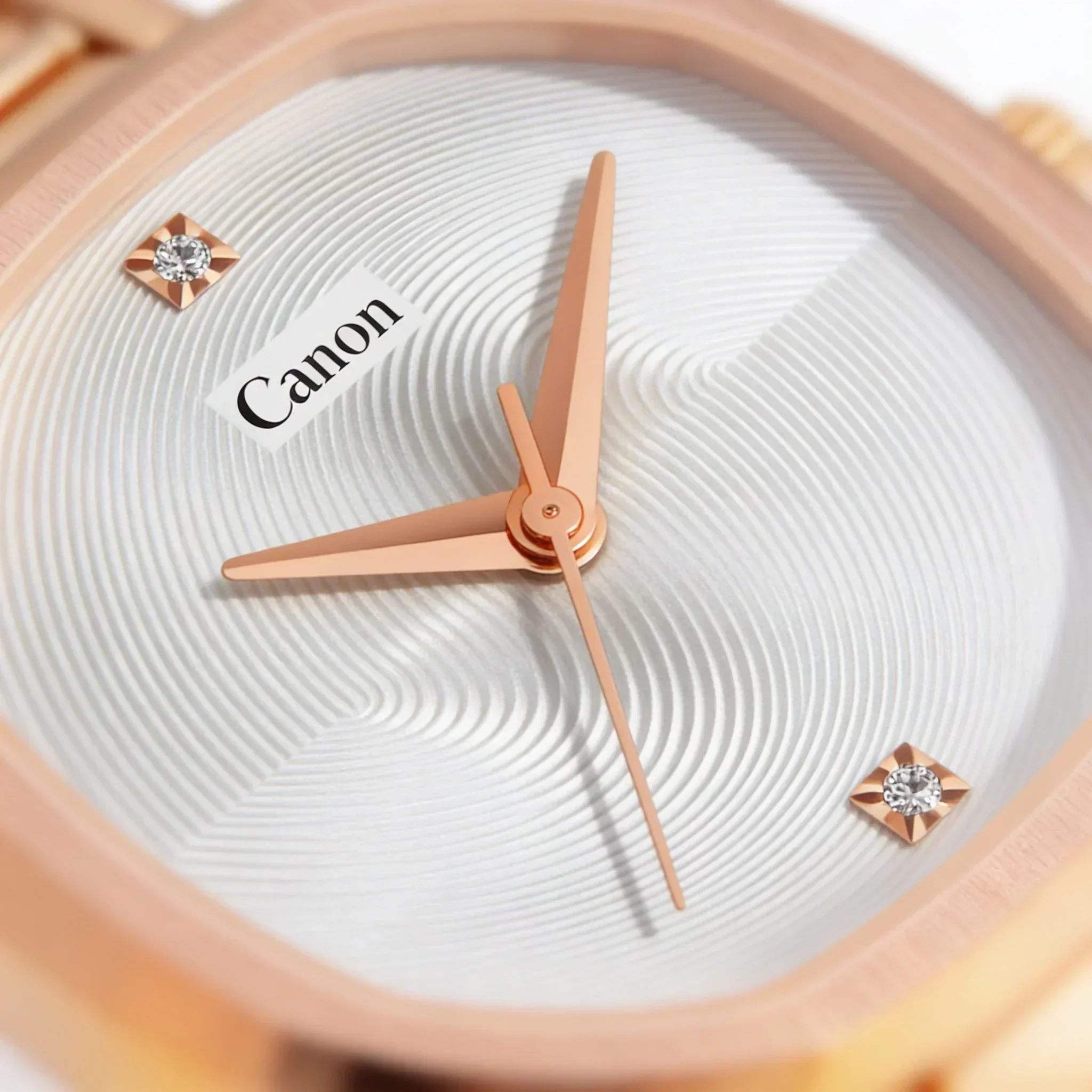 Canon Quartz Square Watch For Women - White - Image 4