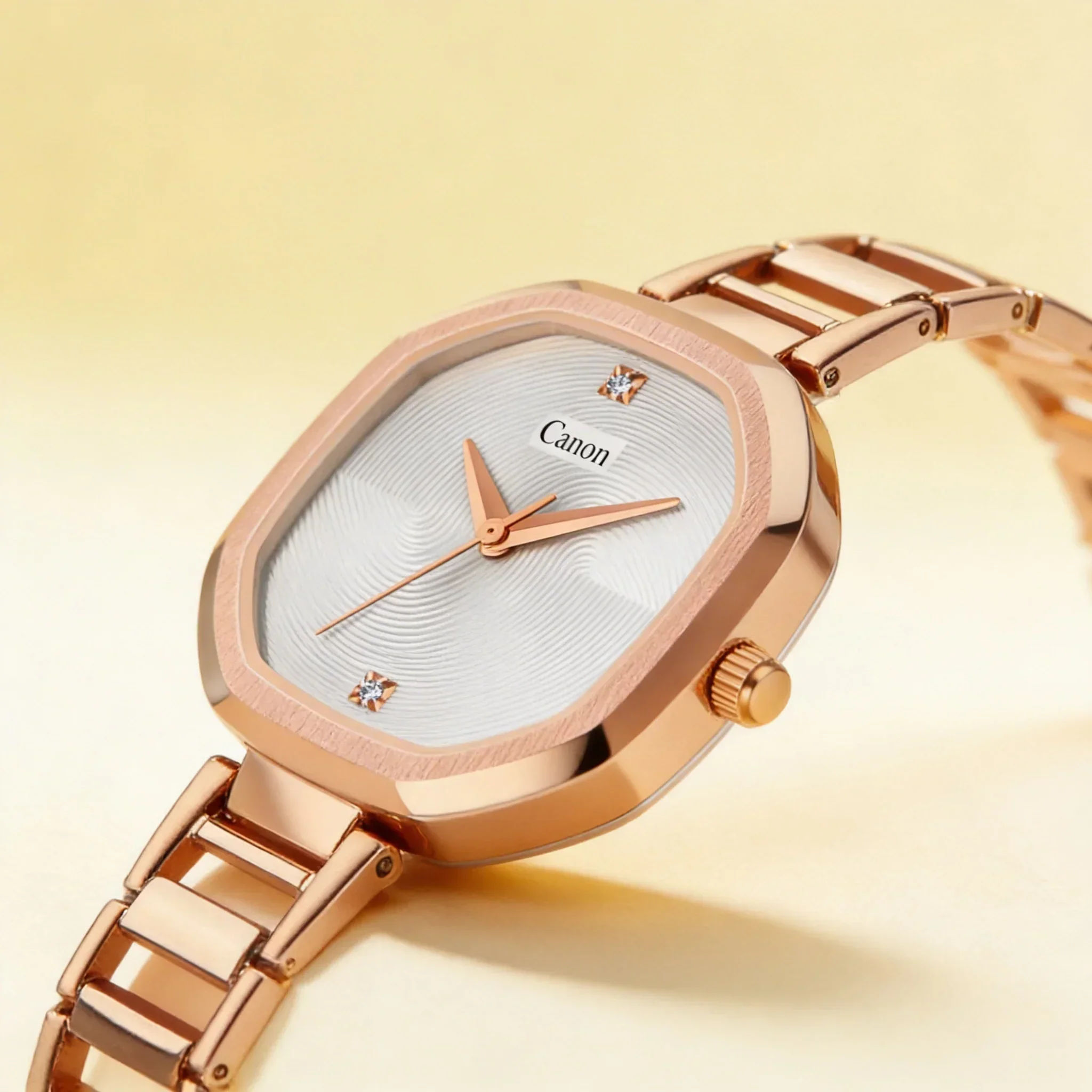 Canon Quartz Square Watch For Women - White - Image 6