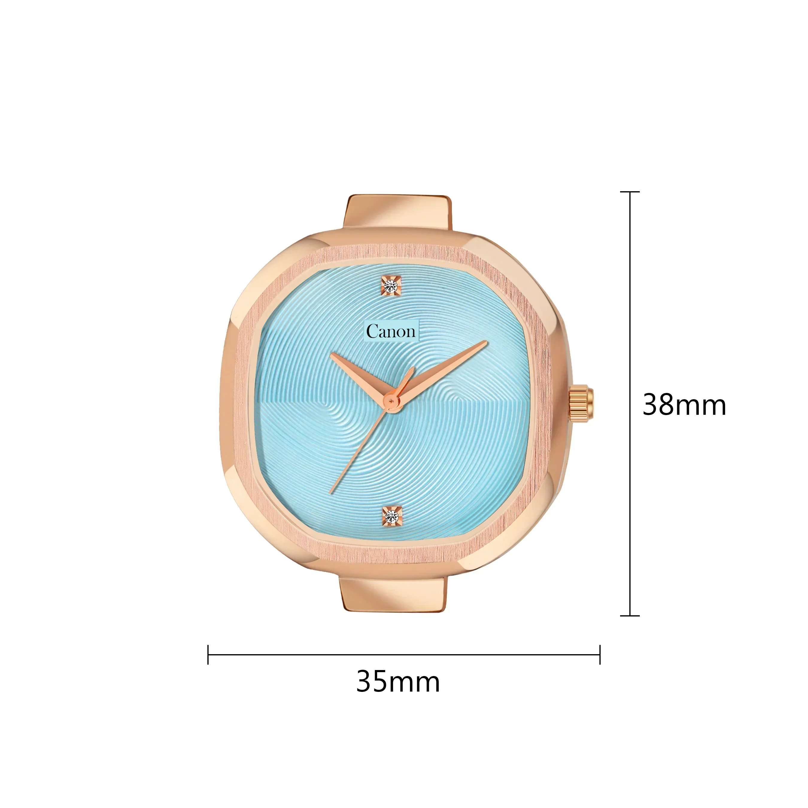 Canon Quartz Watch For Women Square Sky Blue - Image 5