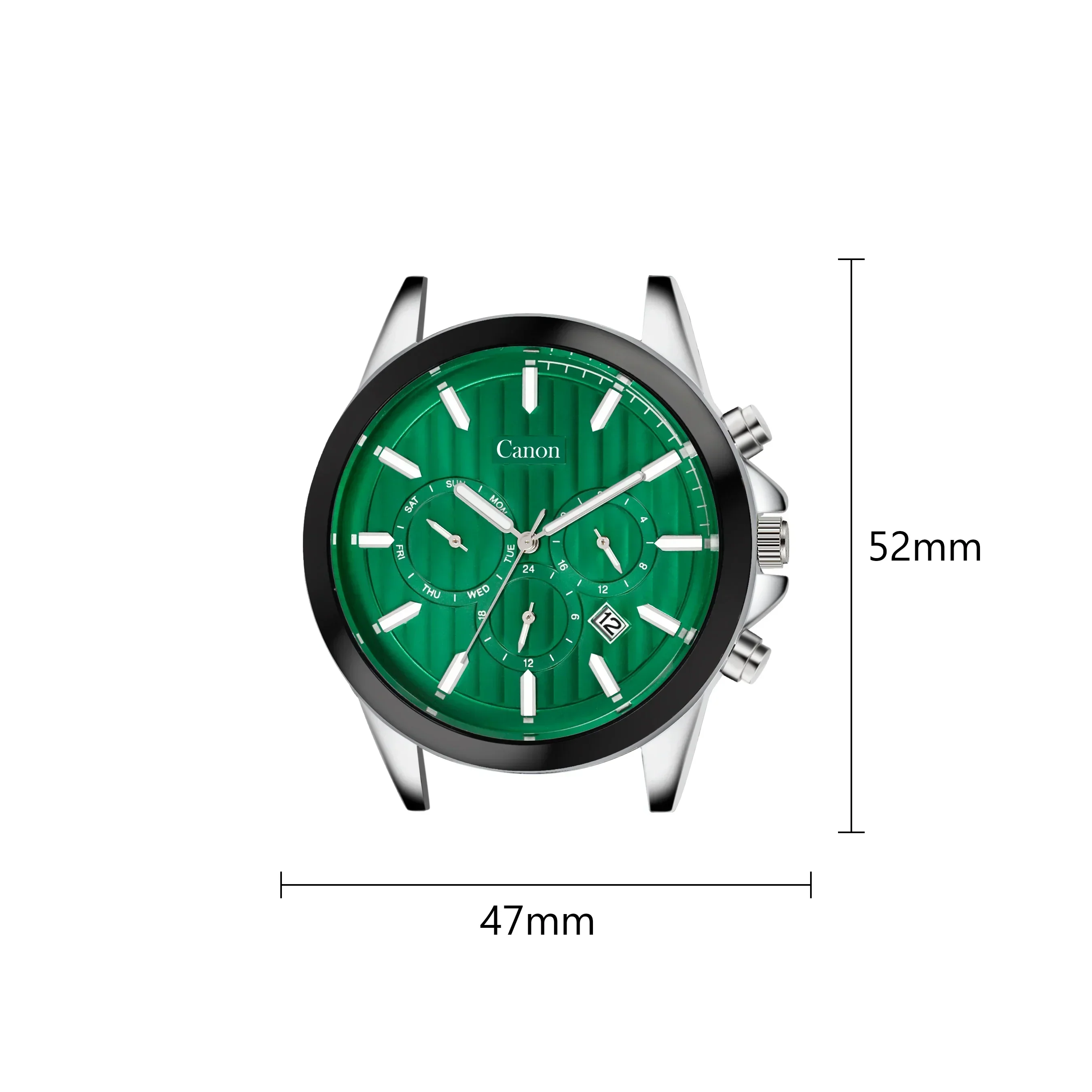 Dominion Series Silver & Emerald Green Dial Multi-function Watch - 479 - Image 7