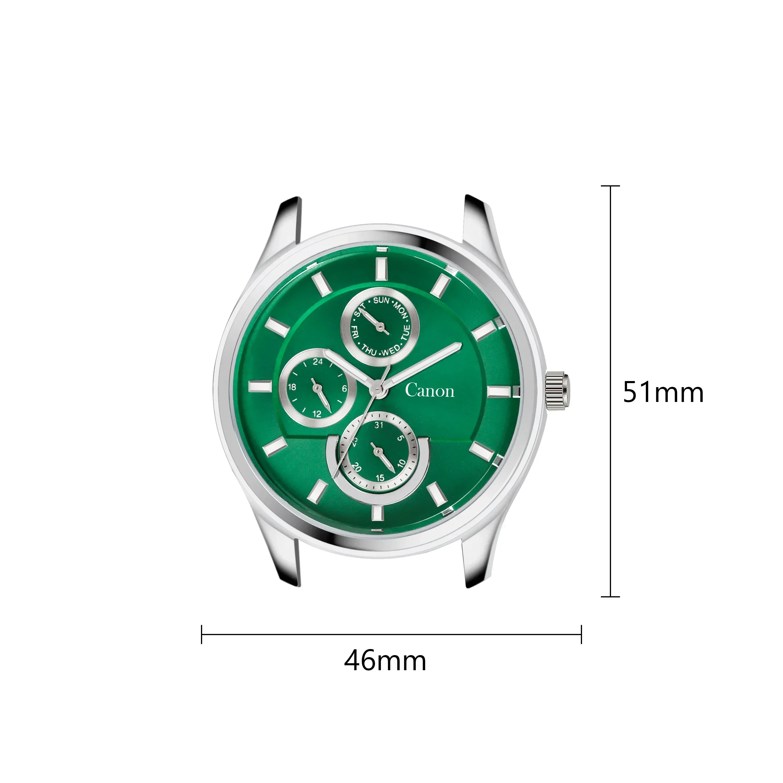 Dominion Series Silver & Emerald Green Multi-Function Watch - 474 - Image 3