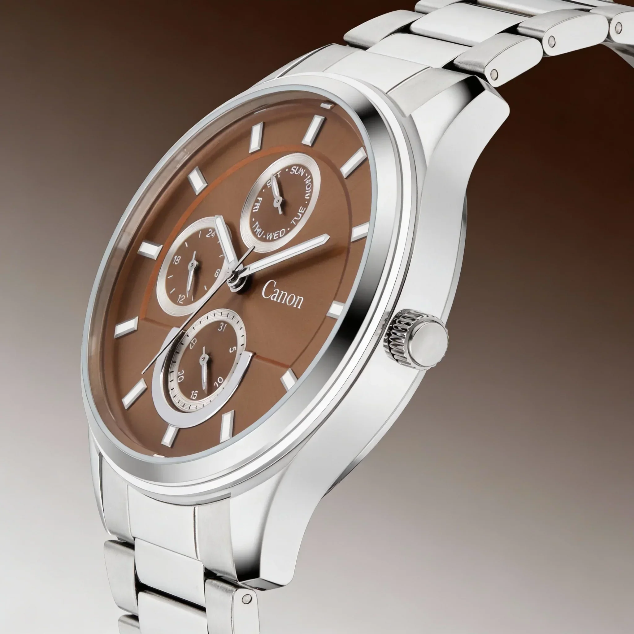 Dominion Series Silver & Brown Multi-Function Watch - 472 - Image 3