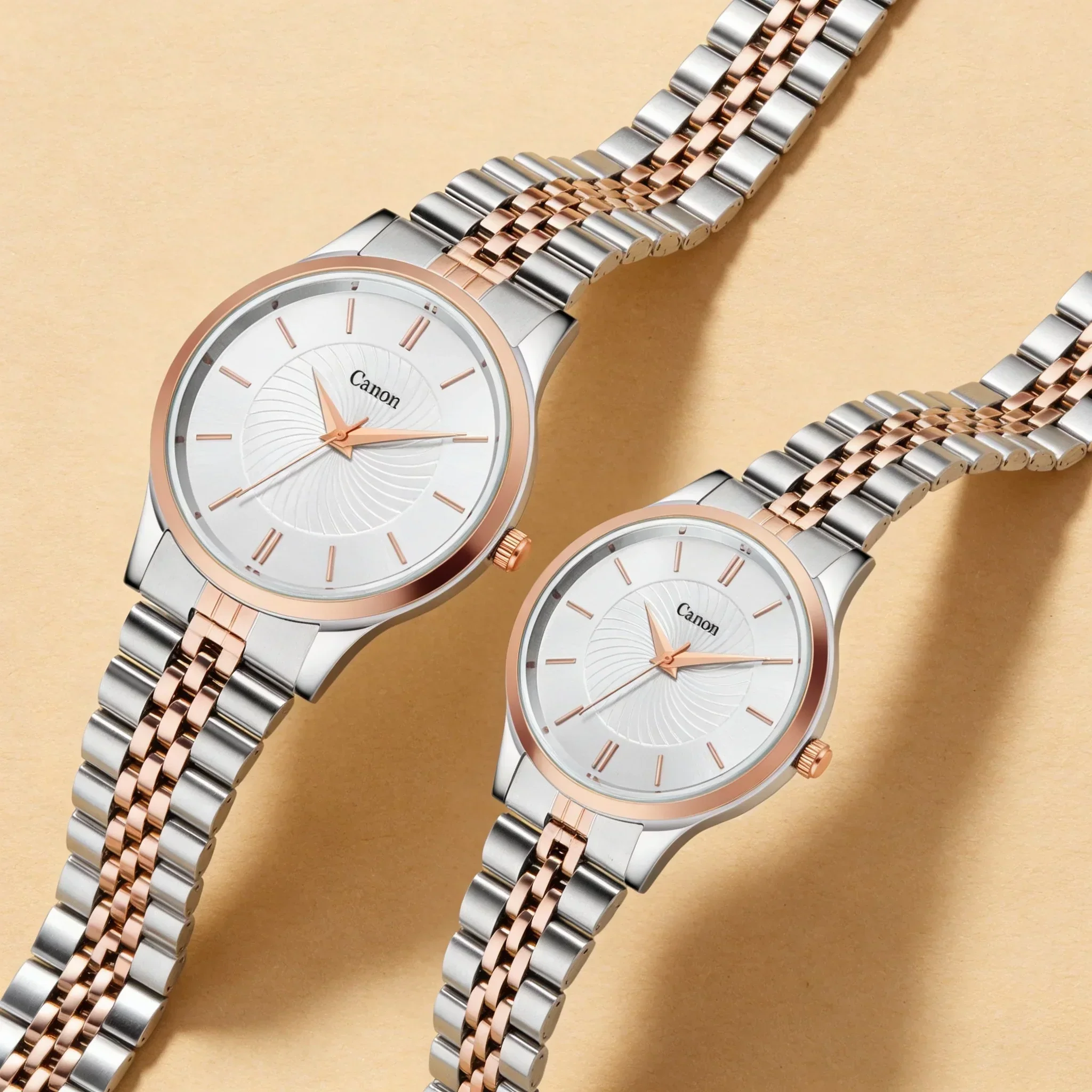 Eternal Couple Watch Set | Silver & Rose Gold Pair - 481 - Image 3