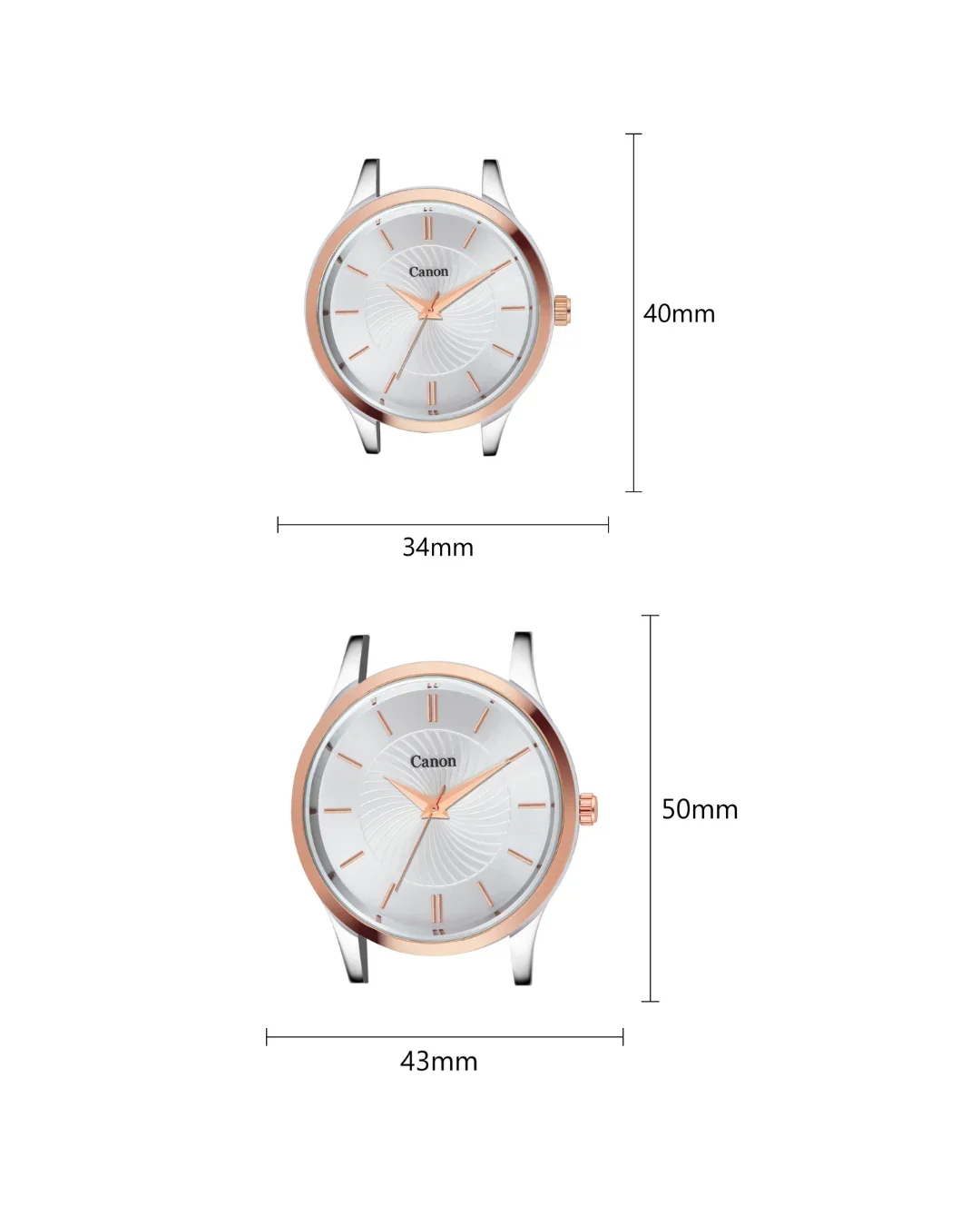 Eternal Couple Watch Set | Silver & Rose Gold Pair - 481 - Image 4