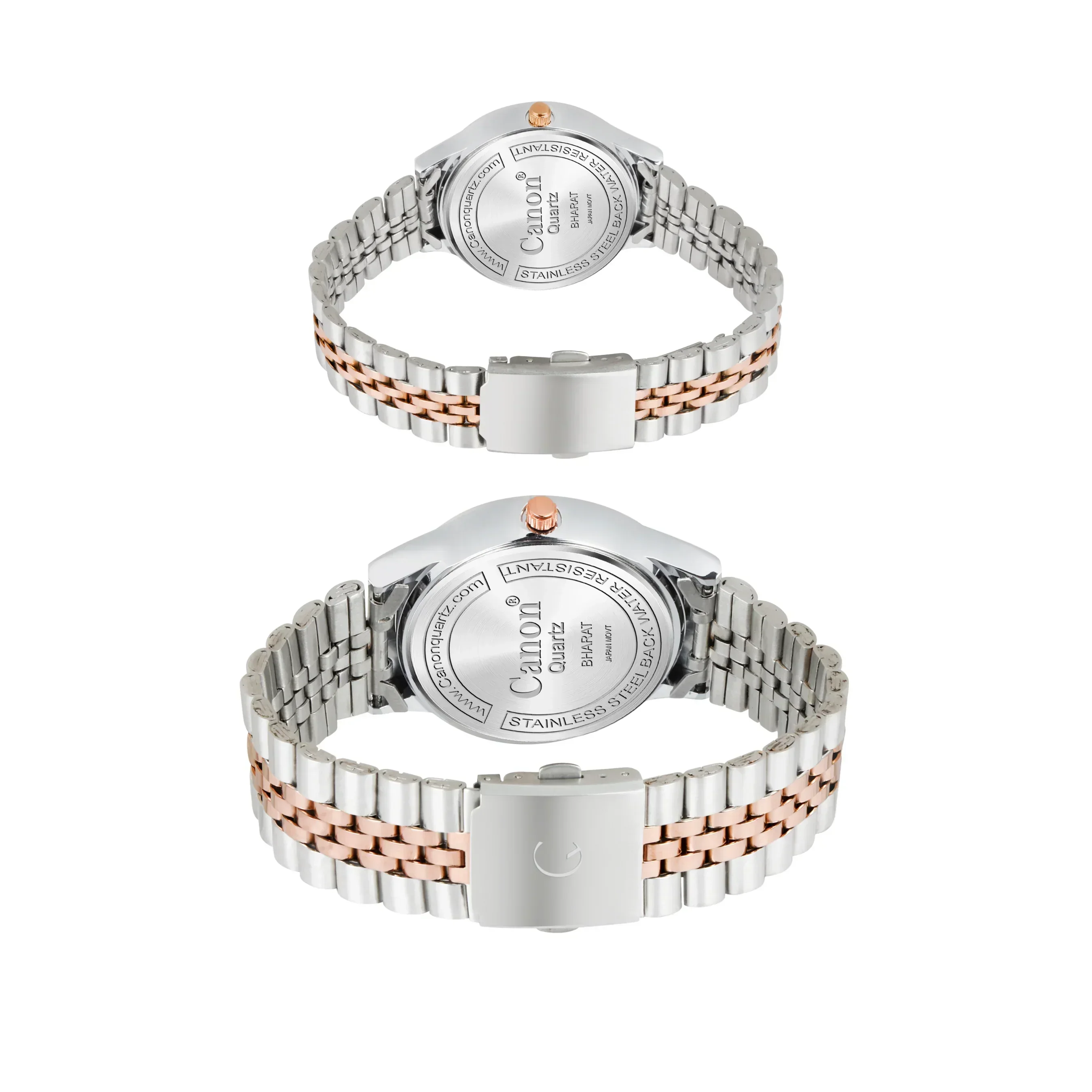 Eternal Couple Watch Set | Silver & Rose Gold Pair - 481 - Image 6