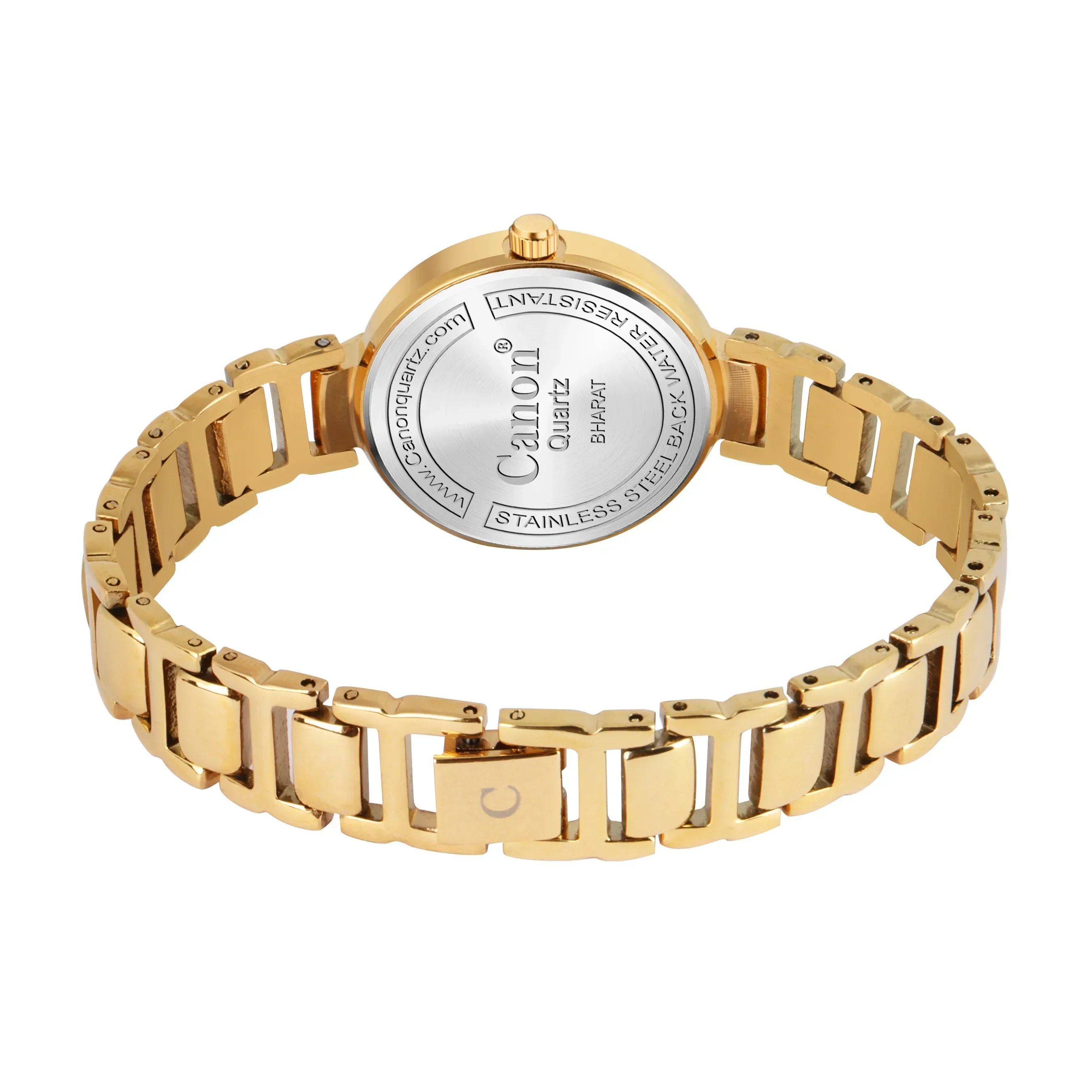 Canon Quartz Golden & Green Watch for Women CN-423 - Image 6