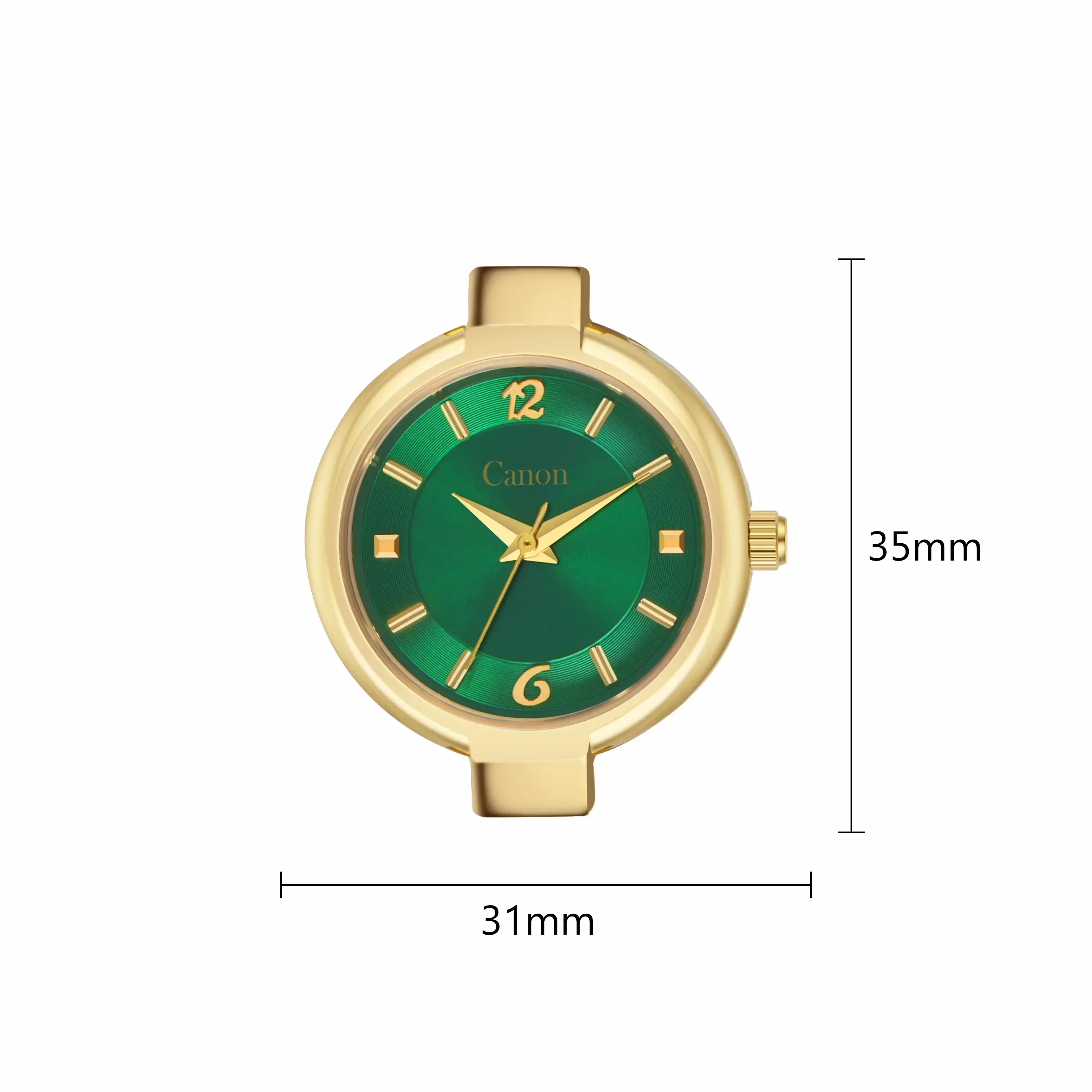 Canon Quartz Golden & Green Watch for Women CN-423 - Image 7