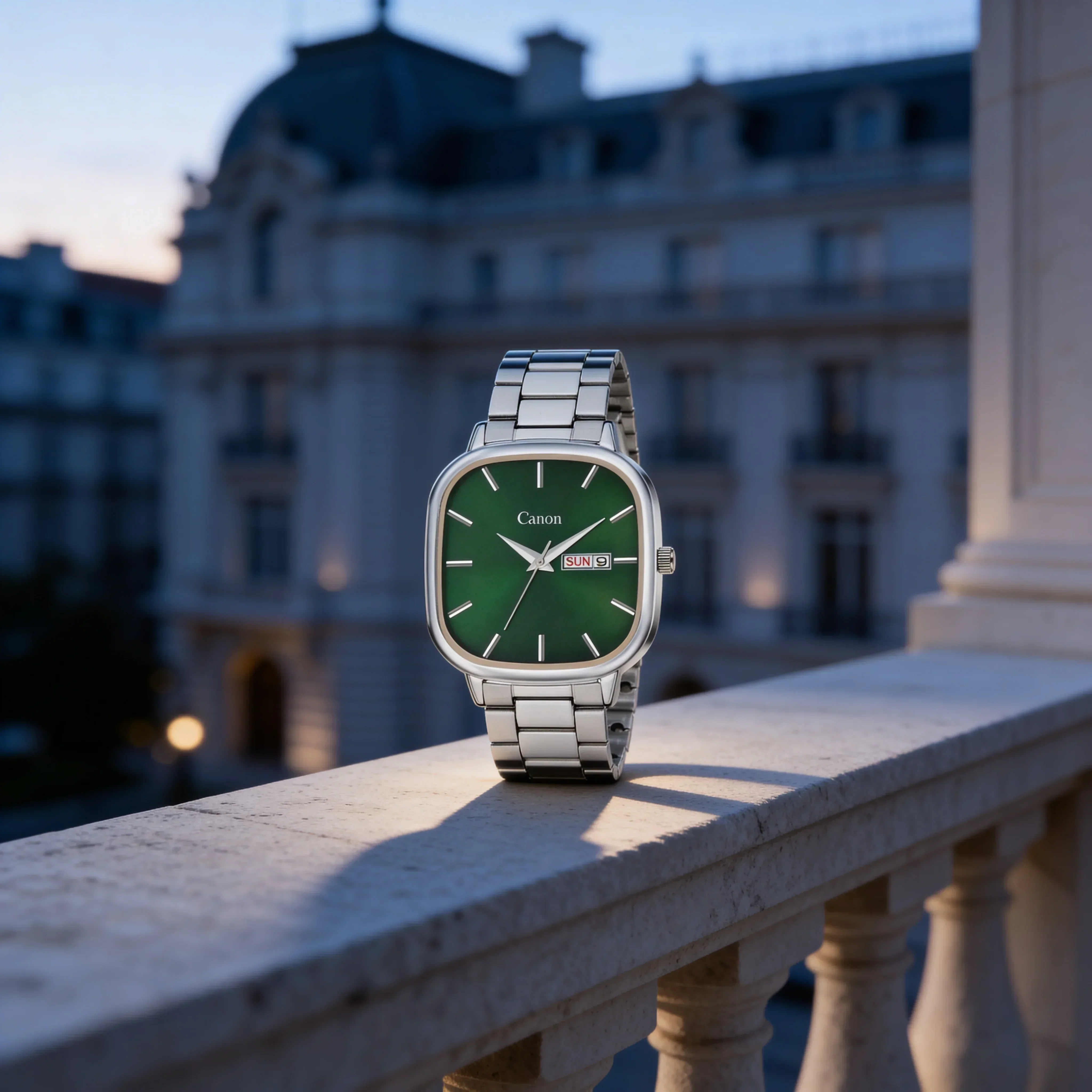 Lucid Royal Green Soft-Square Watch for Men - 459 - Image 4