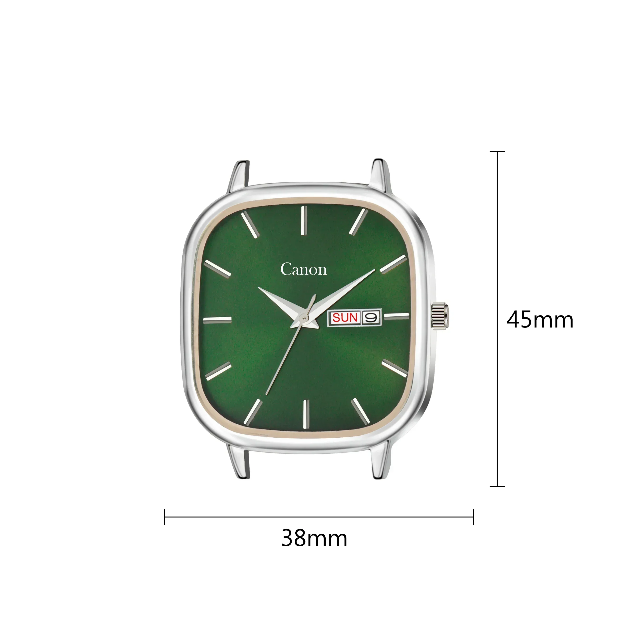 Lucid Royal Green Soft-Square Watch for Men - 459 - Image 6