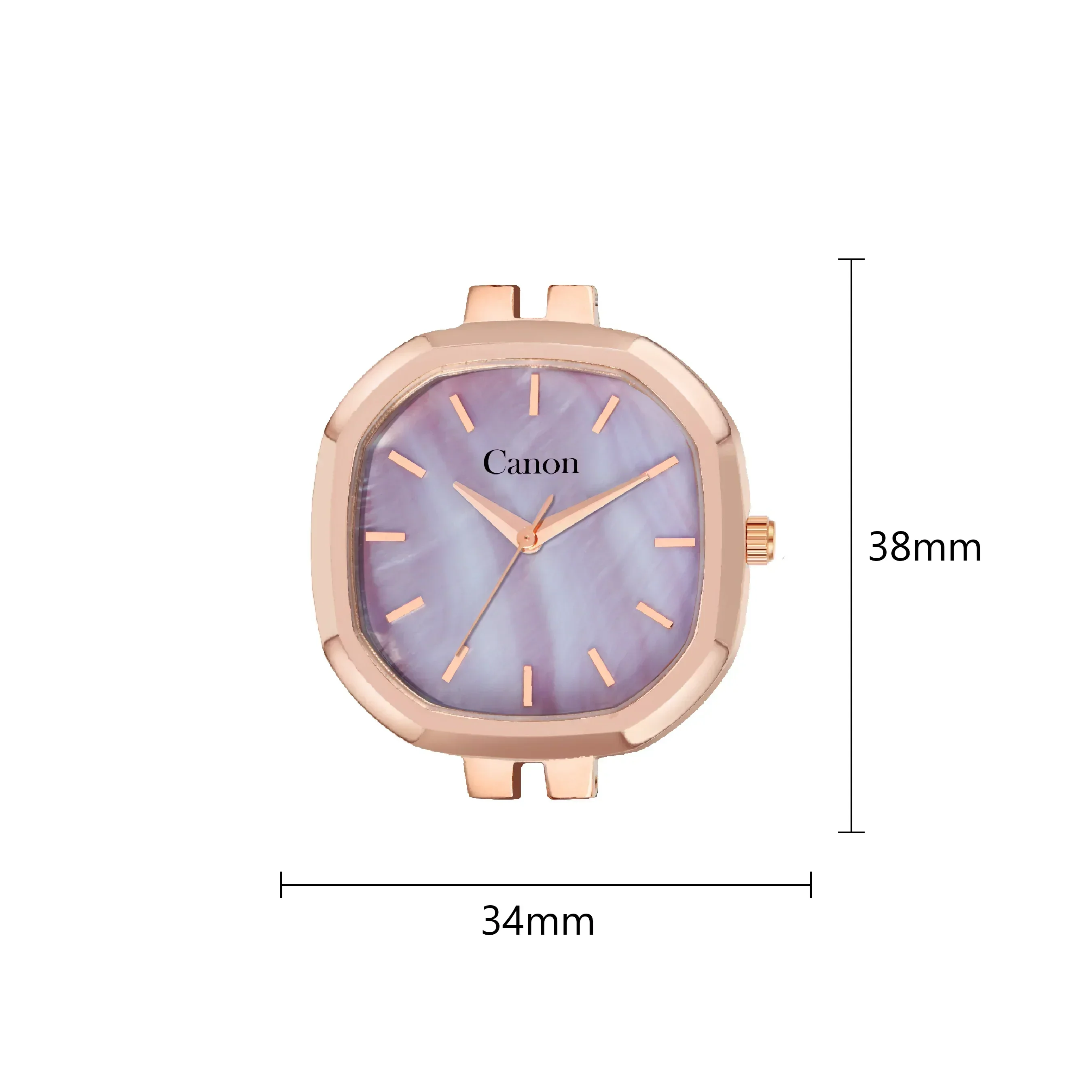 Serenite Rose Gold Lavender Dial Watch for Women with Purple Stone Bracelet 490 - Image 8