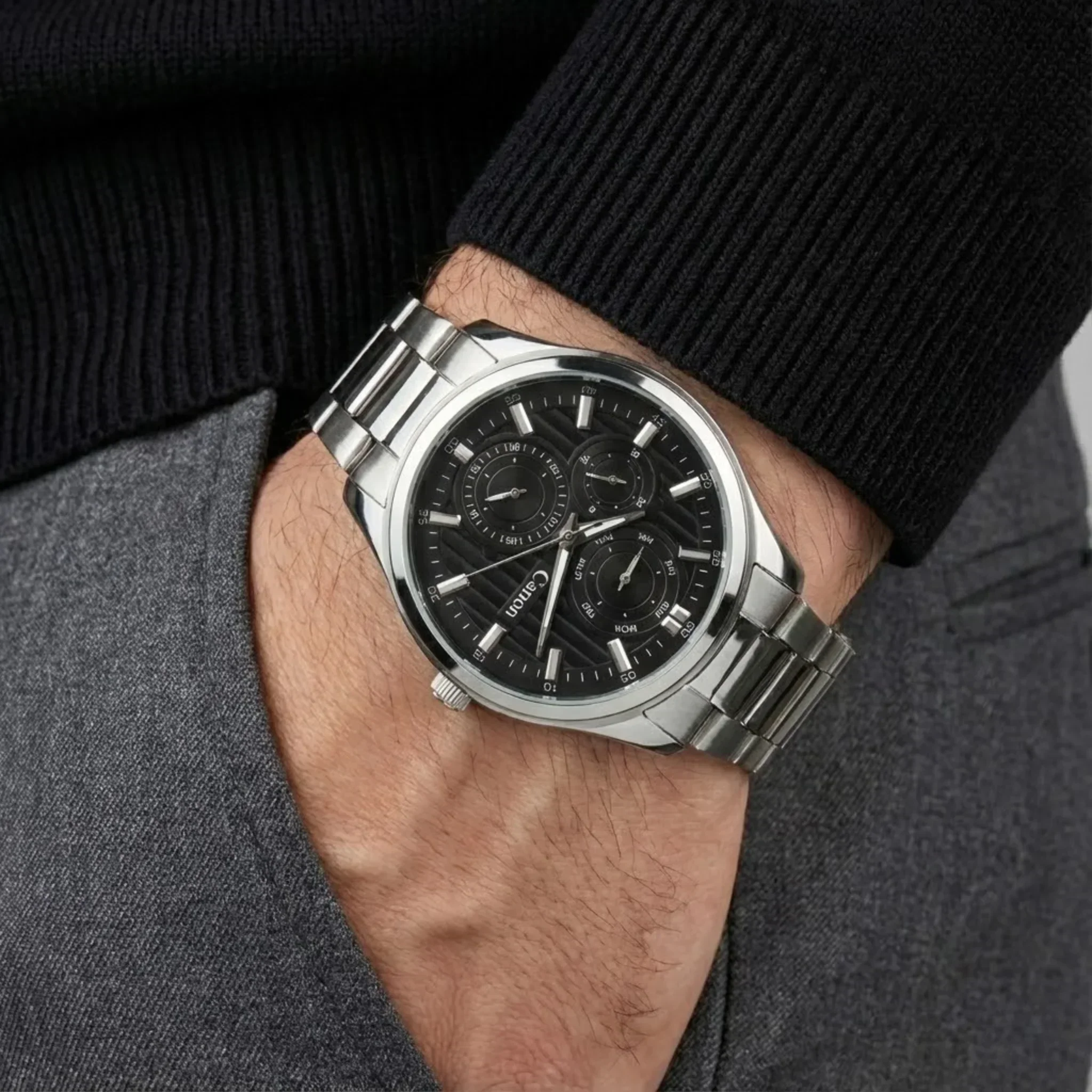 Dominion Series Black Dial Men's Watch - 465 - Image 2
