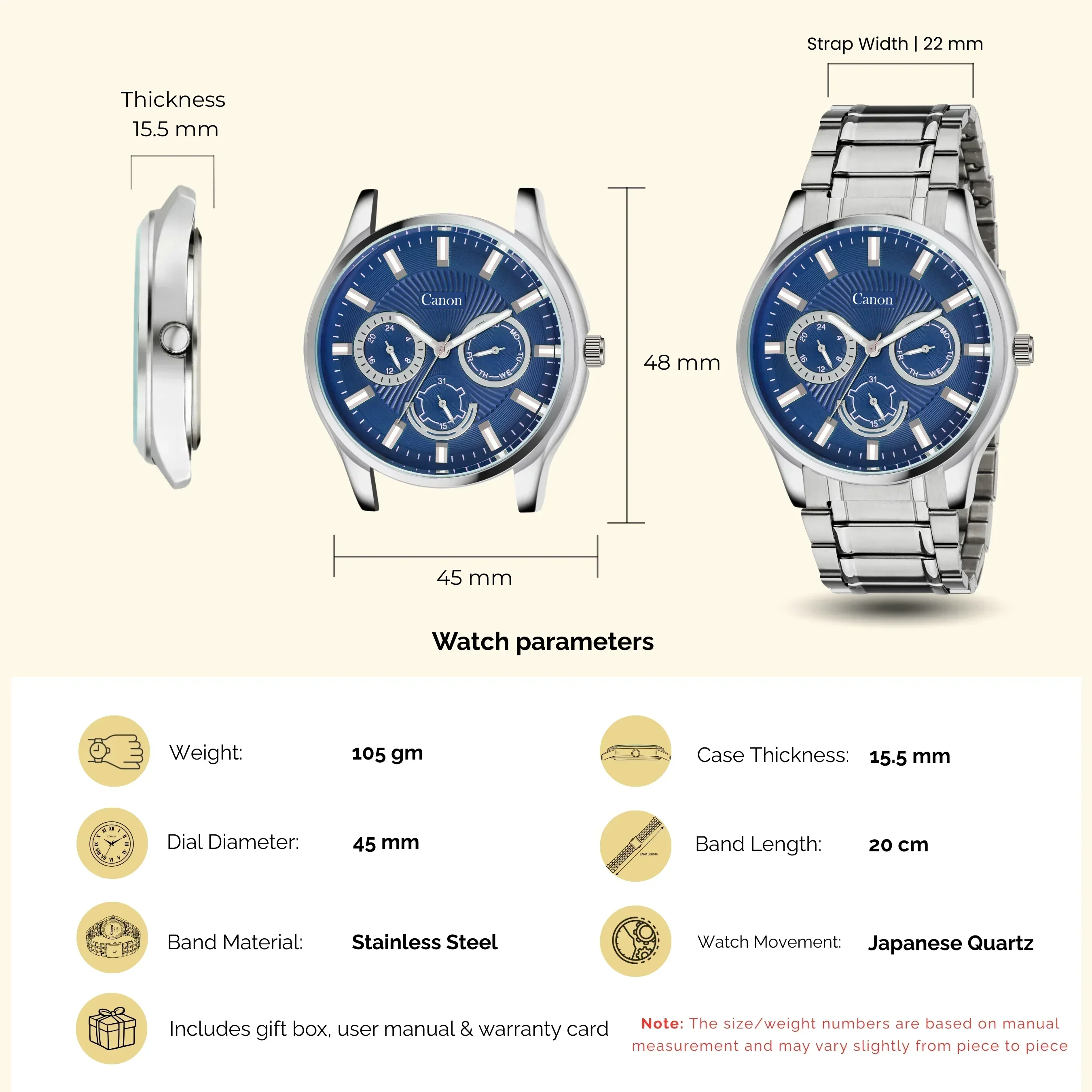 Dominion Series Royal Blue Men's Watch - 467 - Image 6