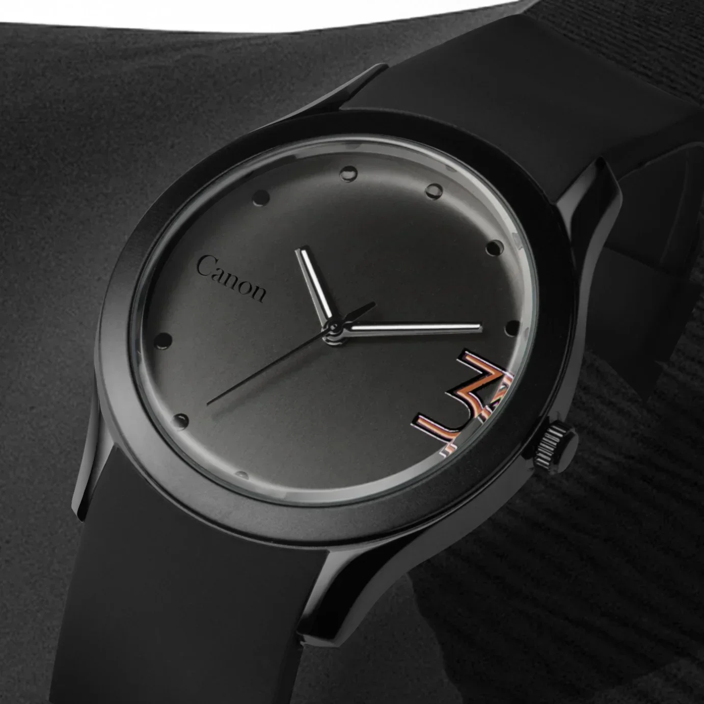 Canon Quartz Black Casual Watch For Men CN-442 - Image 3