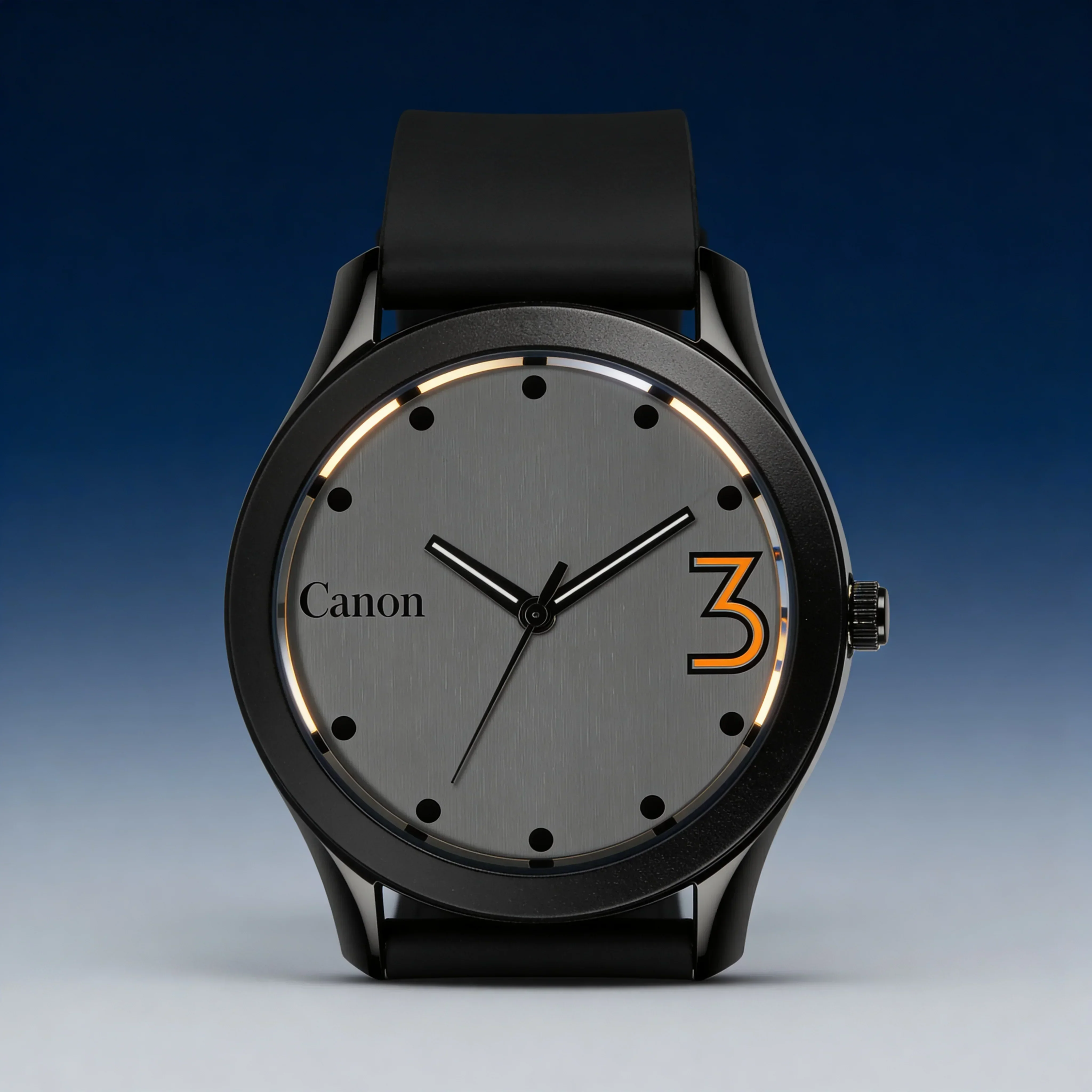 Canon Quartz Black Casual Watch For Men CN-442 - Image 7