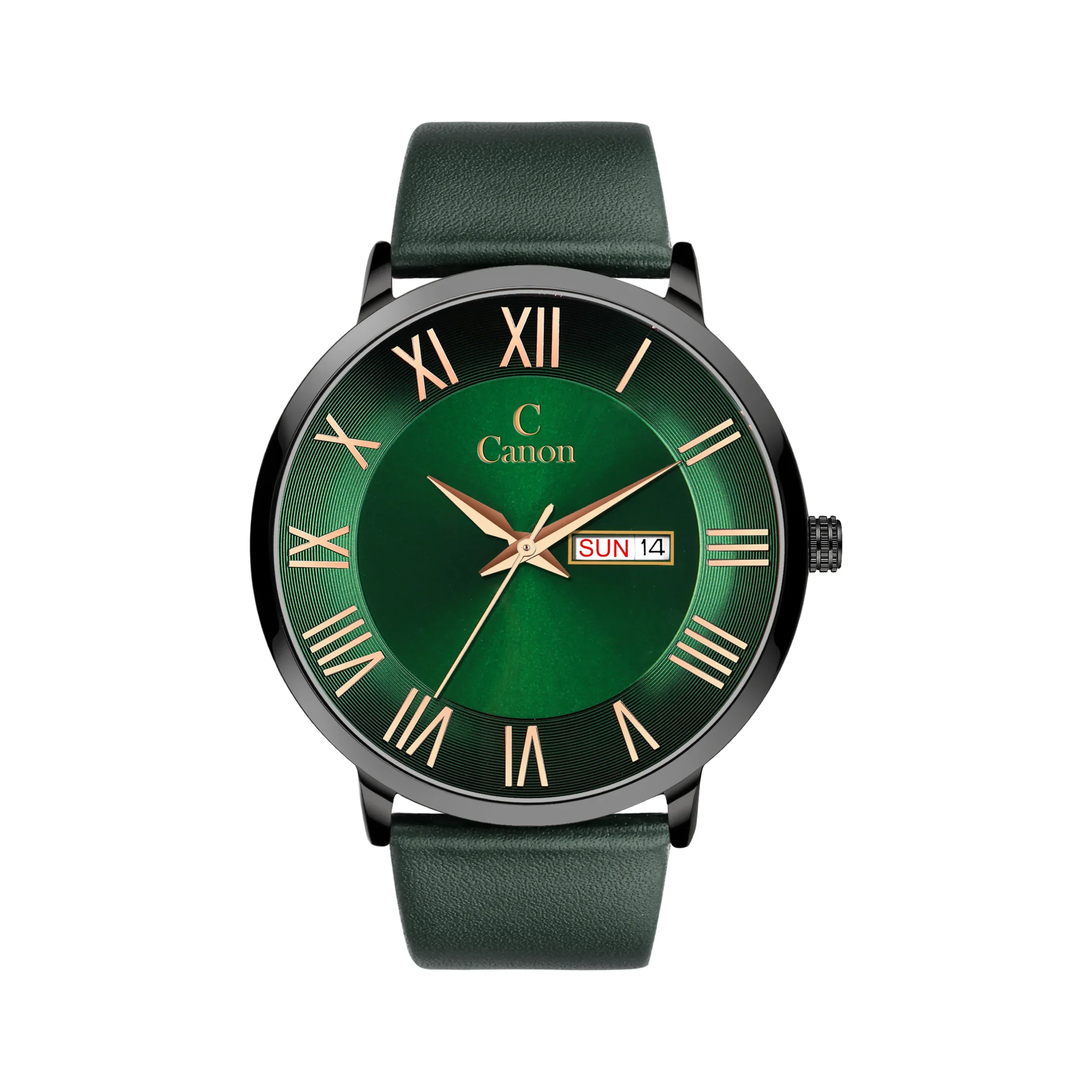 Green & Black Roman Numerals Watch 330 - Image 5