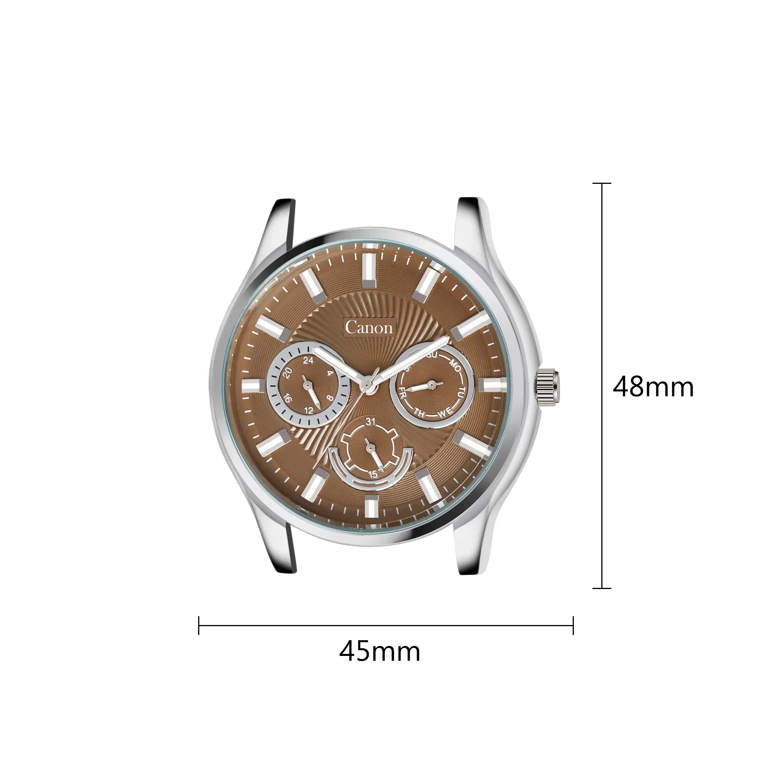 Dominion Series Brown Wave Dial Multi-Function Watch - 470 - Image 3