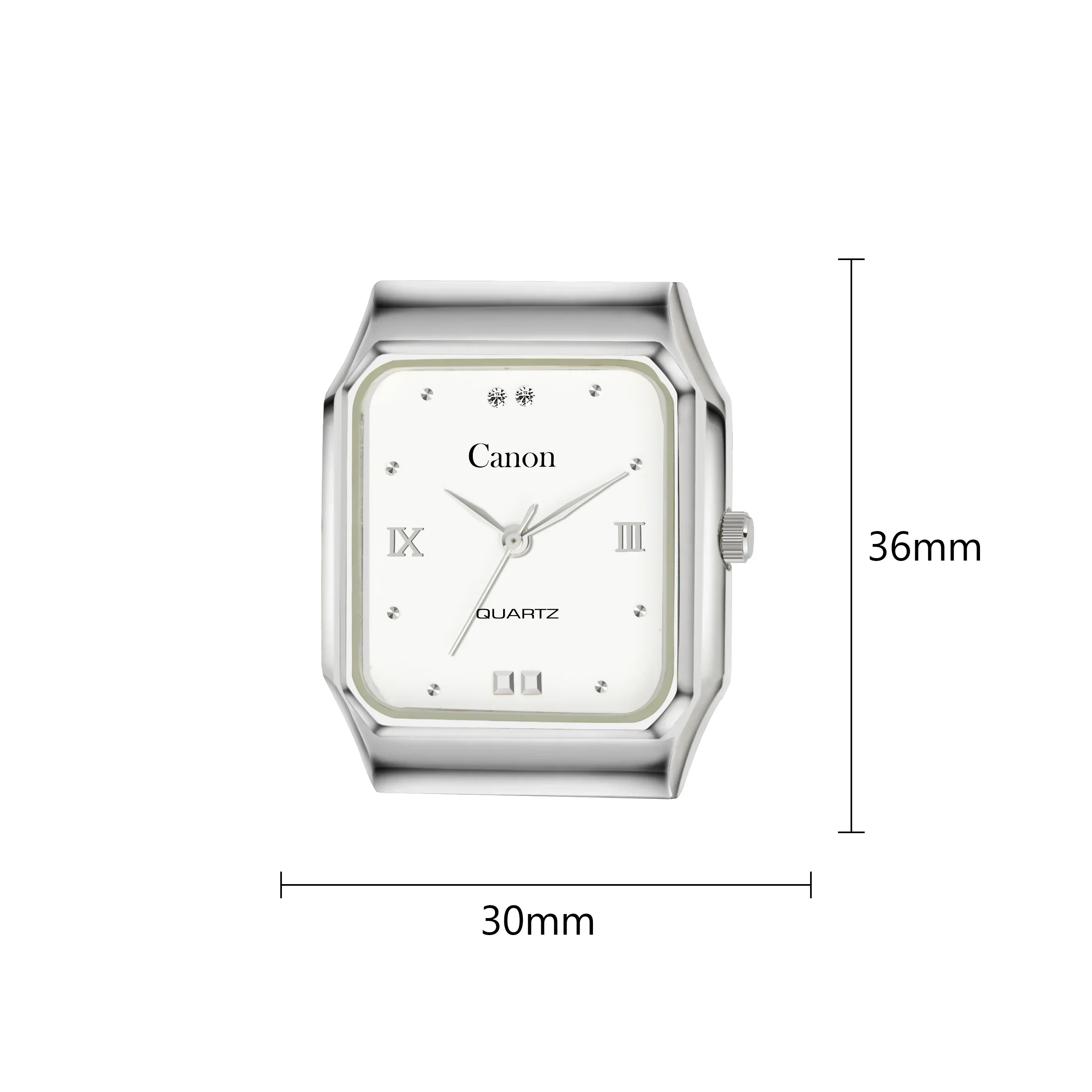 Men's Silver Vintage Square Watch CN-456 - Image 5