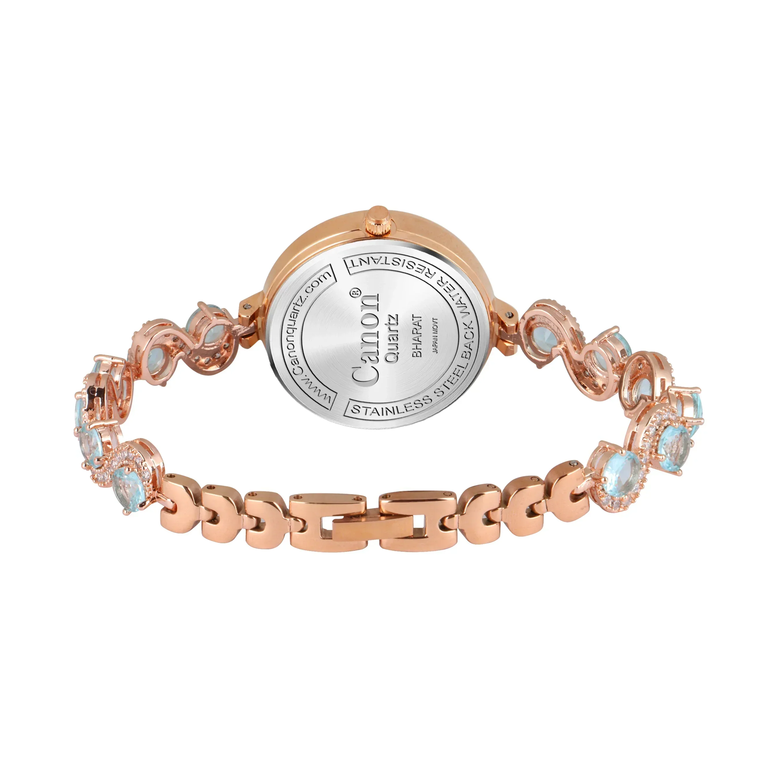 Serenite Rose Gold Blue Women's Watch 449 - Image 3