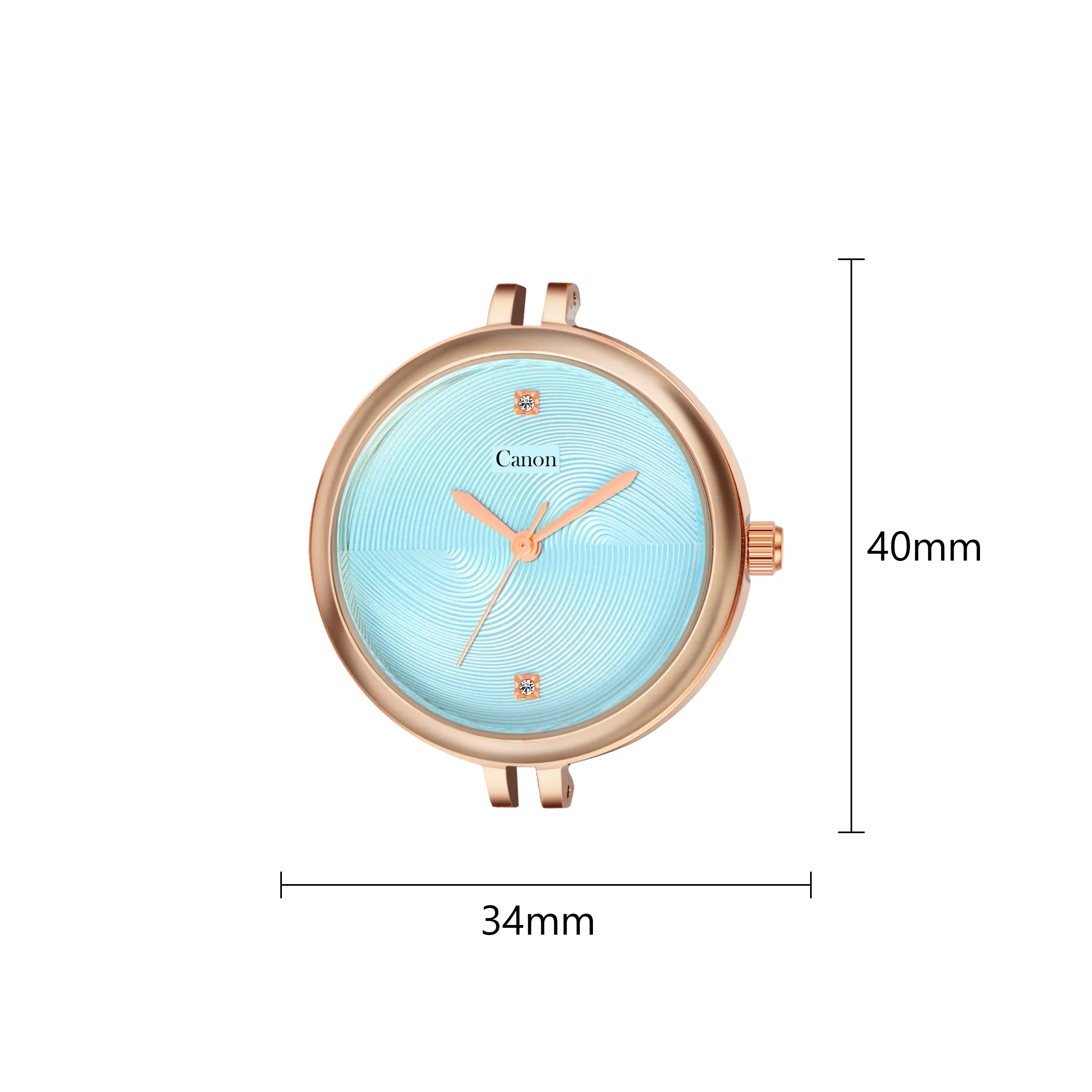 Serenite Rose Gold Blue Women's Watch 449 - Image 5