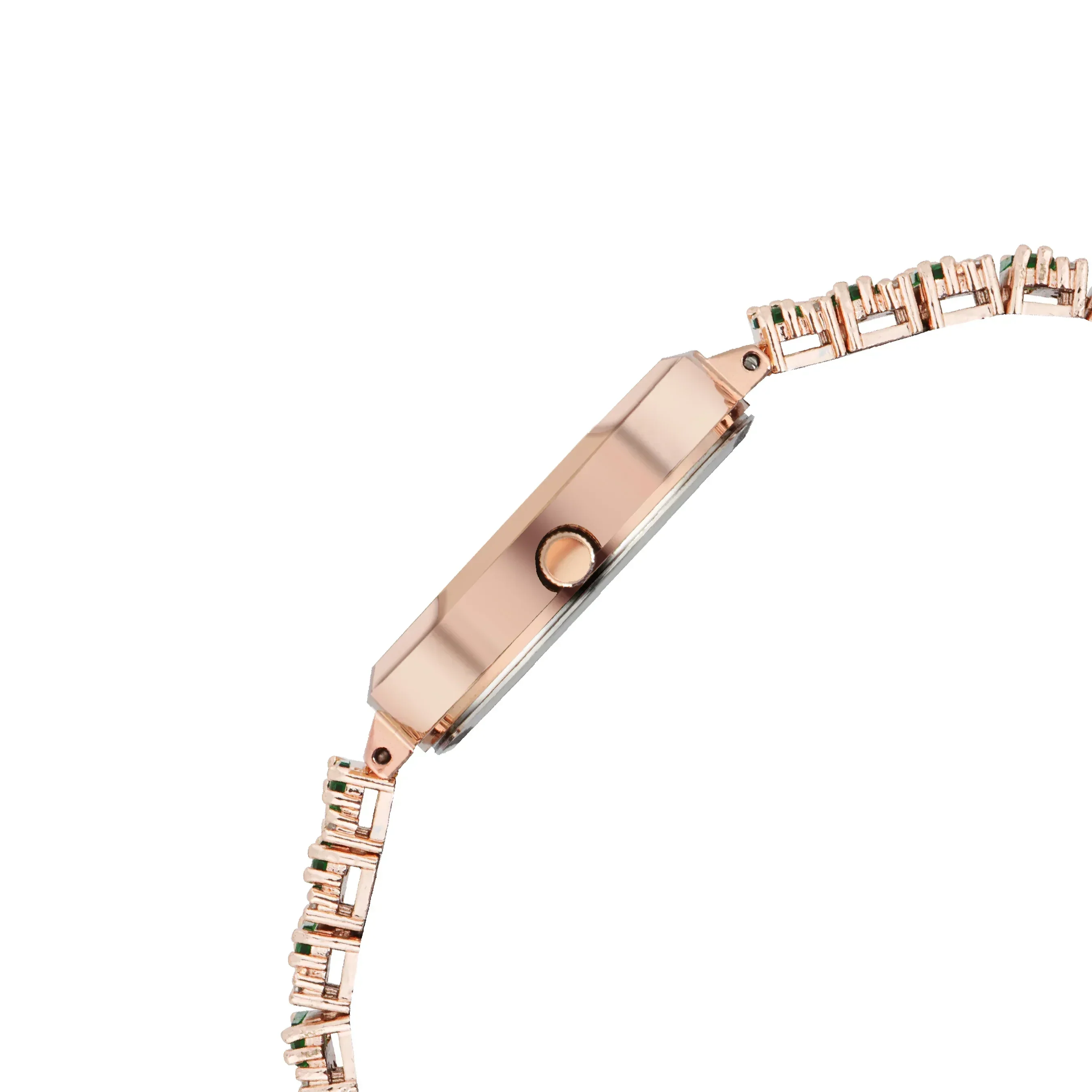 Serenite Pearl White Dial & Emerald Green Bracelet Rose Gold Women’s Watch 492 - Image 7