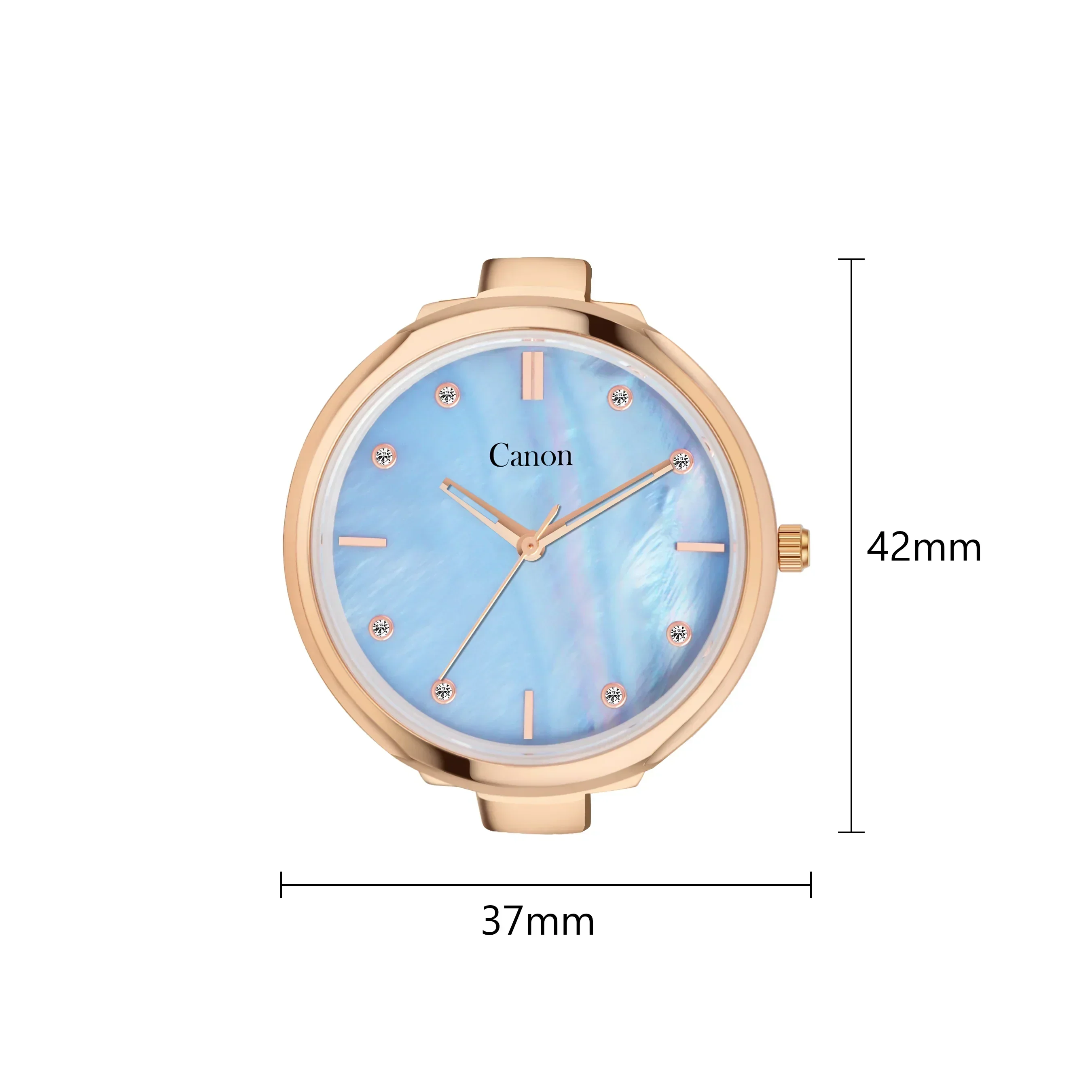 Canon Quartz Mother of Pearl Watch For Her - Sky Blue - Image 7
