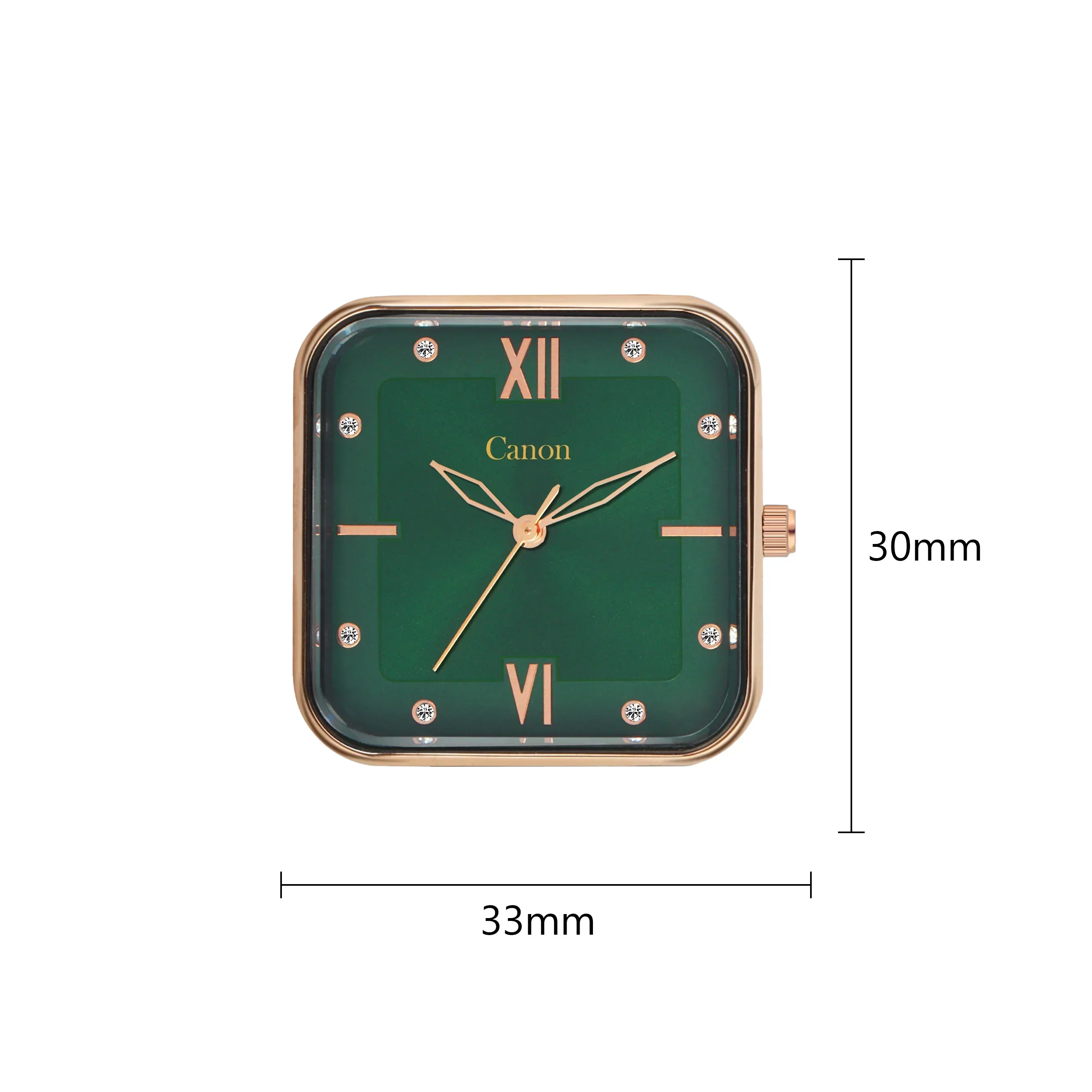'Emerald'  Green & Rose Gold Watch For Women CN-453 - Image 8